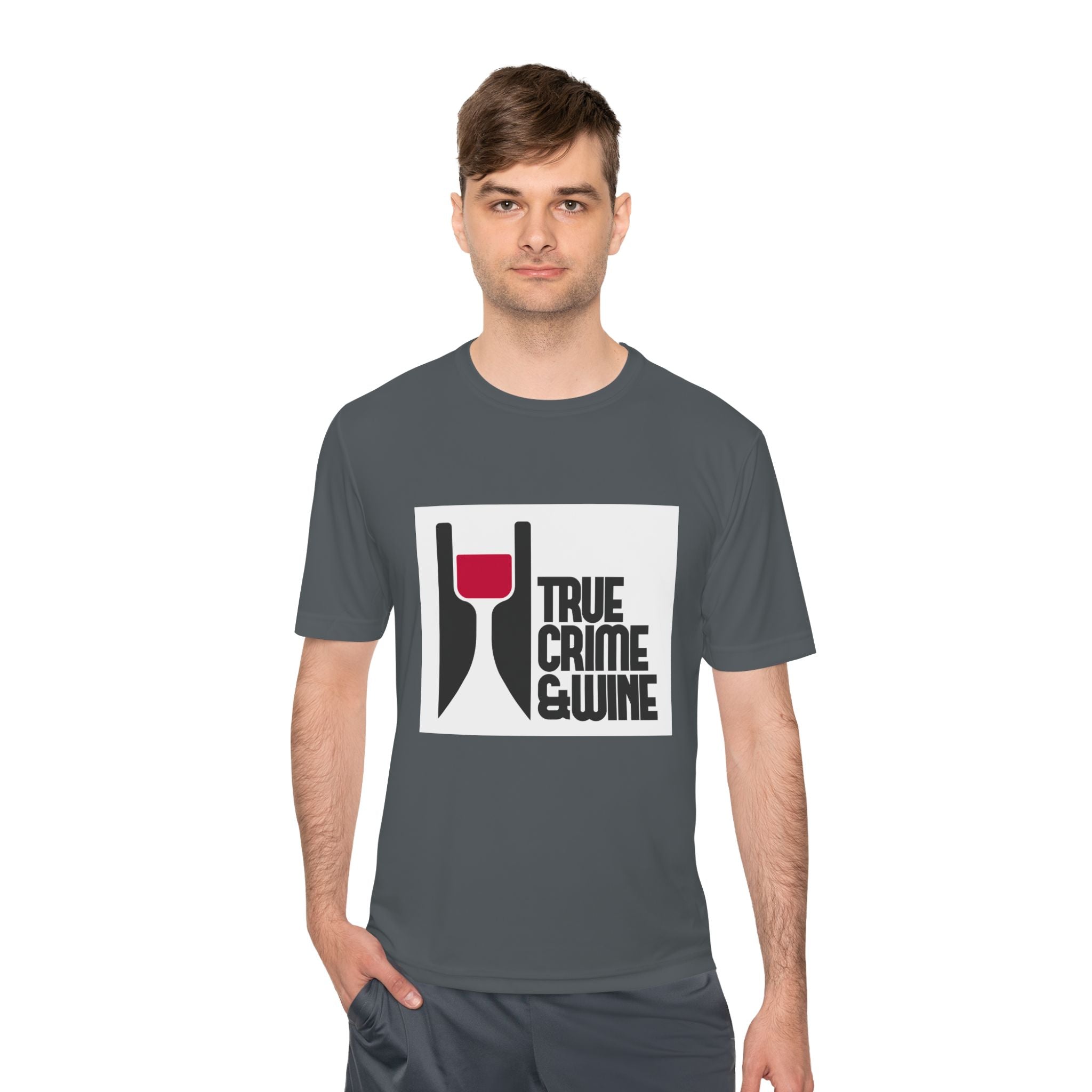 True Crime & Wine Unisex Moisture Wicking Tee, Perfect for True Crime Lovers, Wine Enthusiasts, Gifts for Friends, Casual Wear, Date [...]