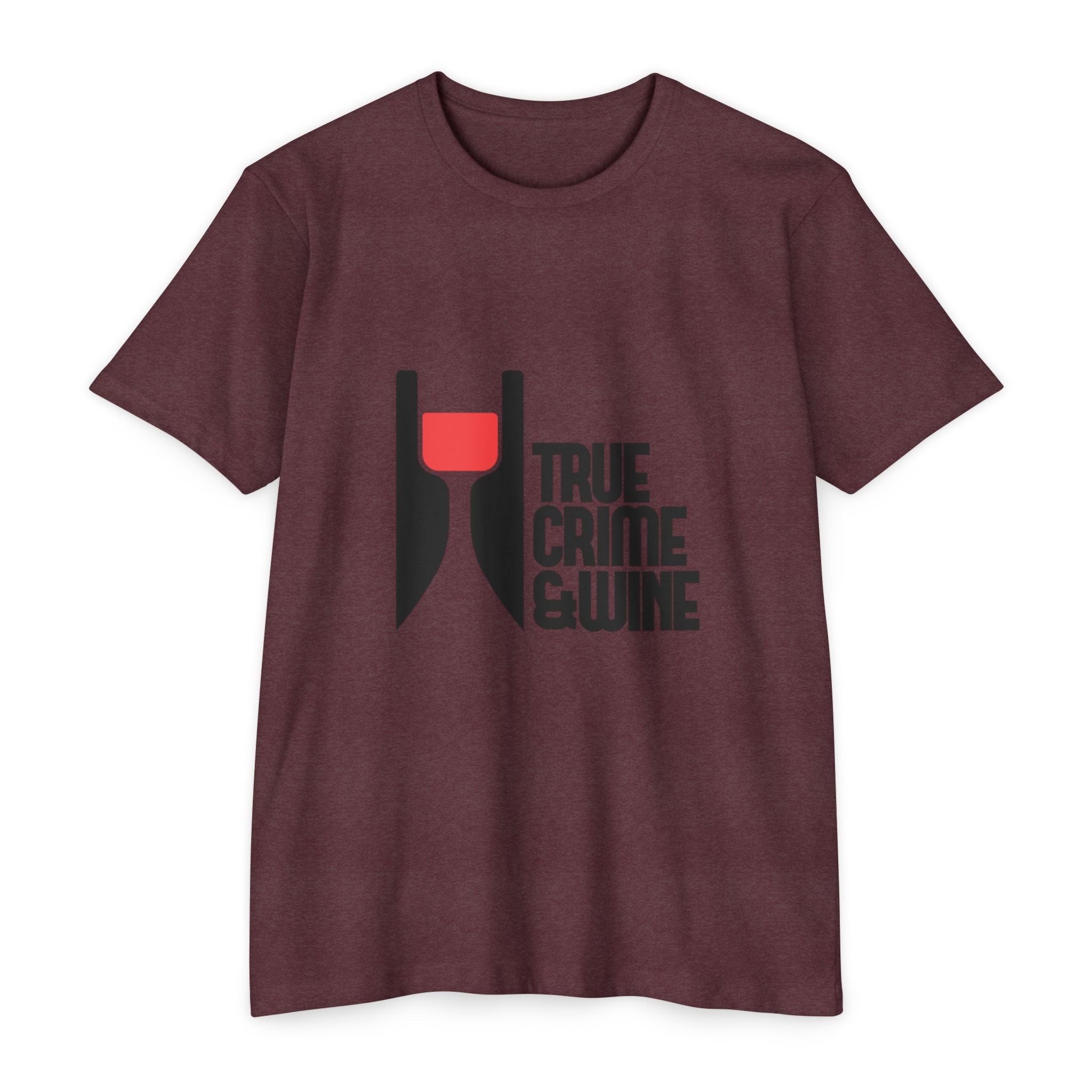 True Crime & Wine Unisex T-Shirt, Perfect Gift for True Crime Fans, Wine Lovers, Cozy Nights In, Casual Wear, Unique Graphic Tee