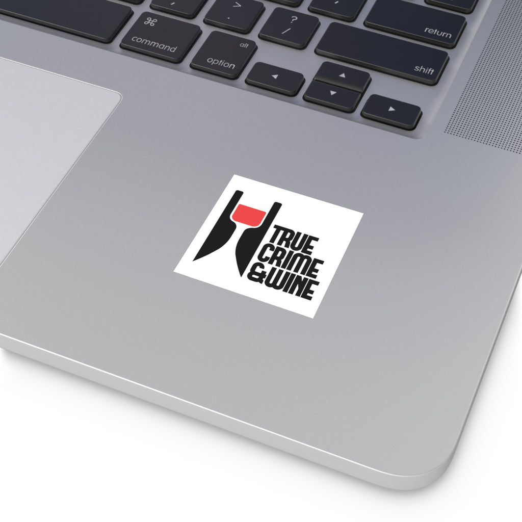 True Crime & Wine Vinyl Stickers