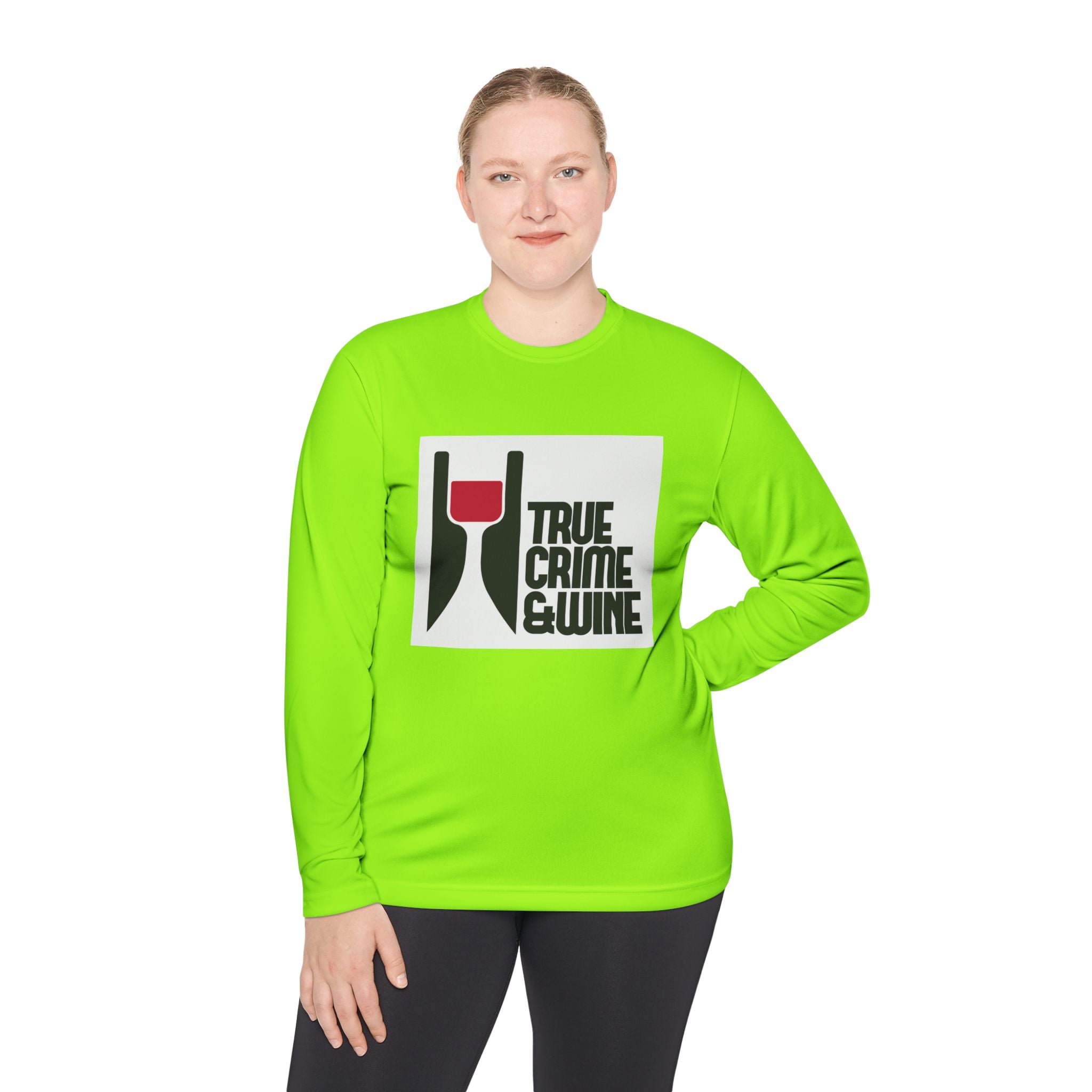 True Crime & Wine Long Sleeve Tee, Unisex Tee for Wine Lovers, True Crime Fan Apparel, Gift for True Crime Lovers, Cozy Casual Wear
