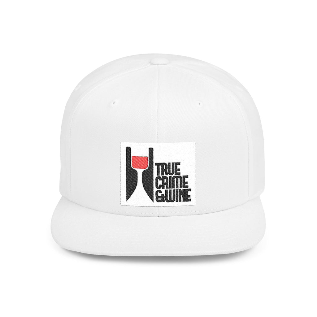 True Crime Enthusiast Flat Bill Snapback Cap - Trendy Hat for Fans, Gift for Him/Her, Casual Wear, Festival Accessory, Cool Streetwear