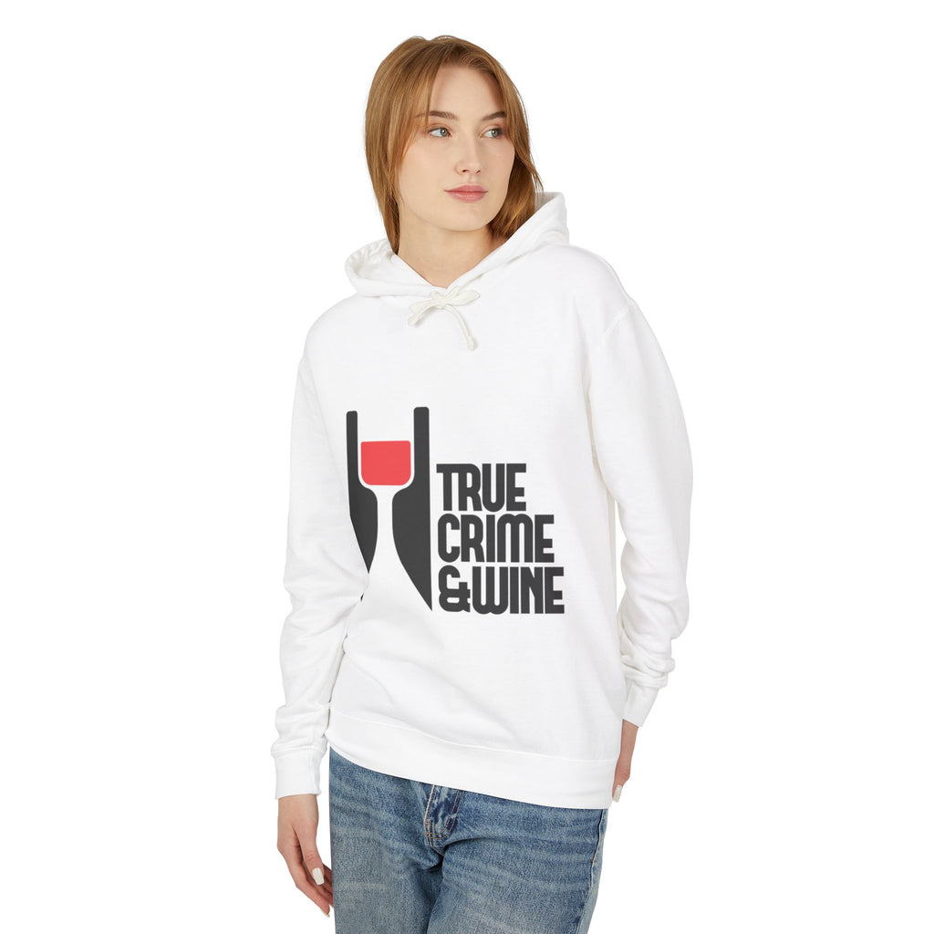 True Crime & Wine Unisex Lightweight Hooded Sweatshirt