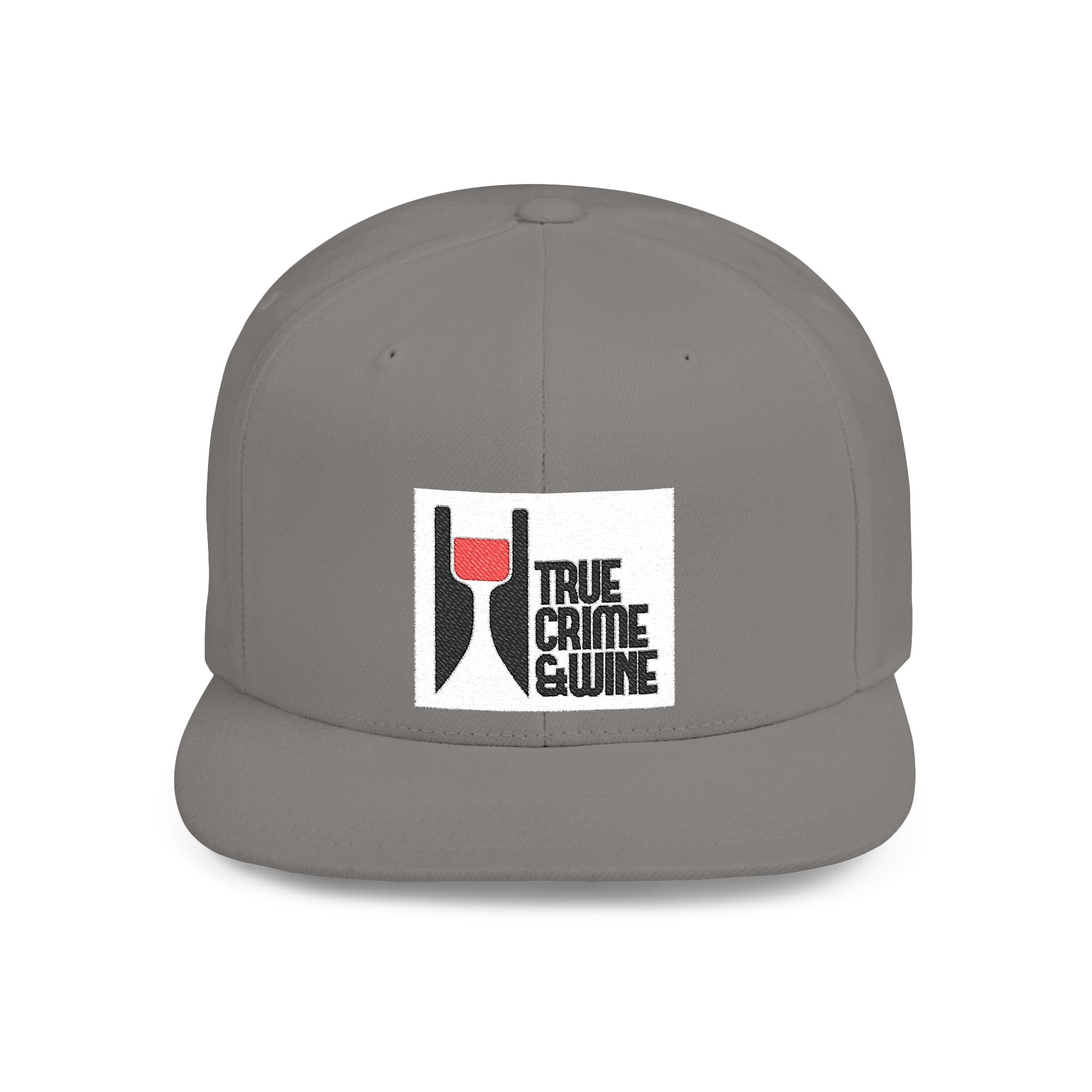 True Crime Enthusiast Flat Bill Snapback Cap - Trendy Hat for Fans, Gift for Him/Her, Casual Wear, Festival Accessory, Cool Streetwear