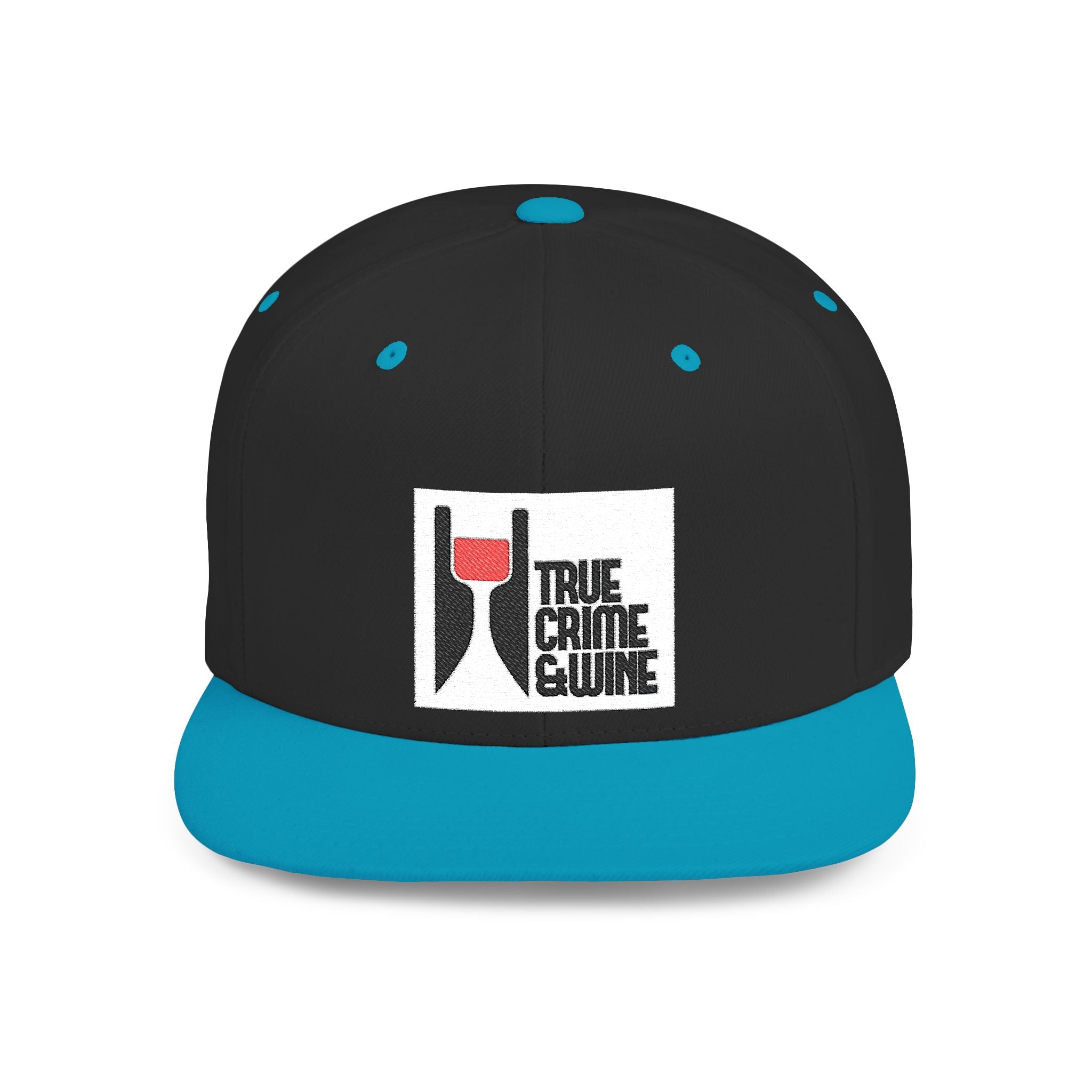 True Crime Enthusiast Flat Bill Snapback Cap - Trendy Hat for Fans, Gift for Him/Her, Casual Wear, Festival Accessory, Cool Streetwear