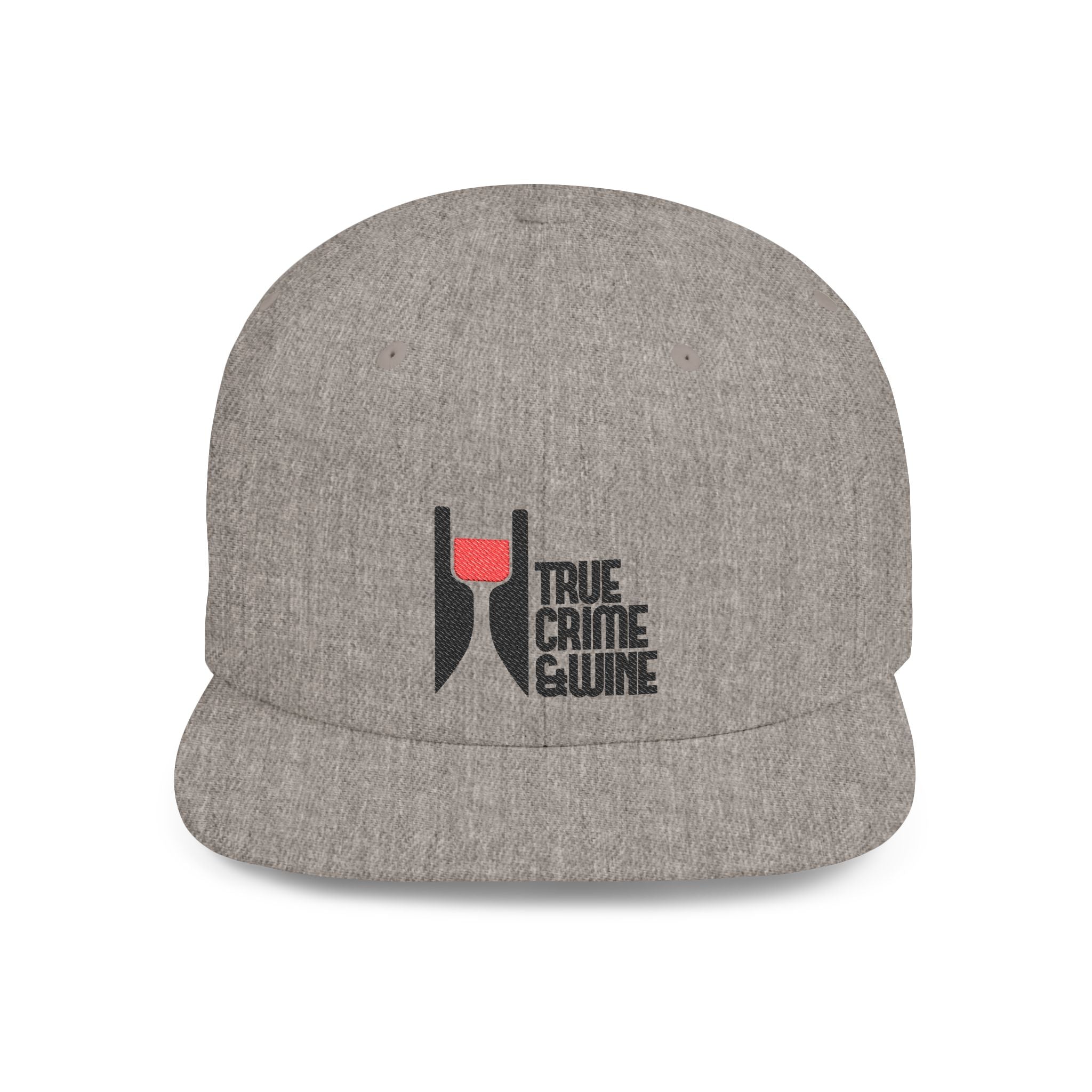 True Crime Enthusiast Flat Bill Snapback Cap - Trendy Hat for Fans, Gift for Him/Her, Casual Wear, Festival Accessory, Cool Streetwear
