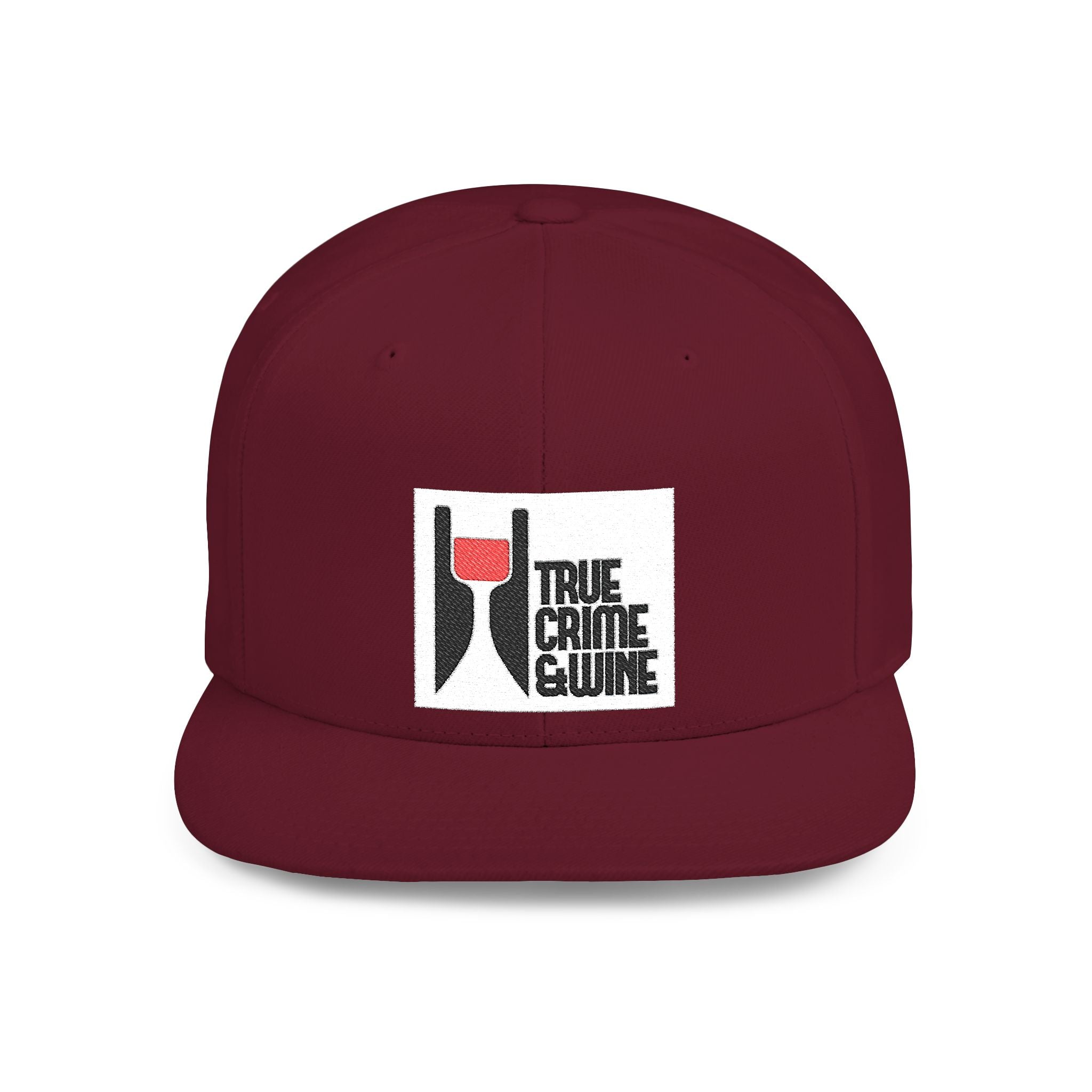 True Crime Enthusiast Flat Bill Snapback Cap - Trendy Hat for Fans, Gift for Him/Her, Casual Wear, Festival Accessory, Cool Streetwear