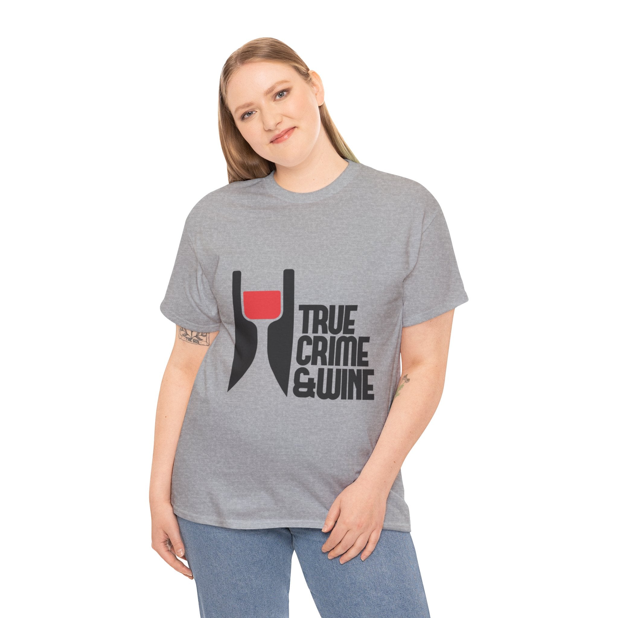True Crime & Wine Unisex Cotton Tee, Funny Graphic Shirt for True Crime Lovers, Wine Enthusiast Gift, Casual Tee for Everyday Wear, [...]