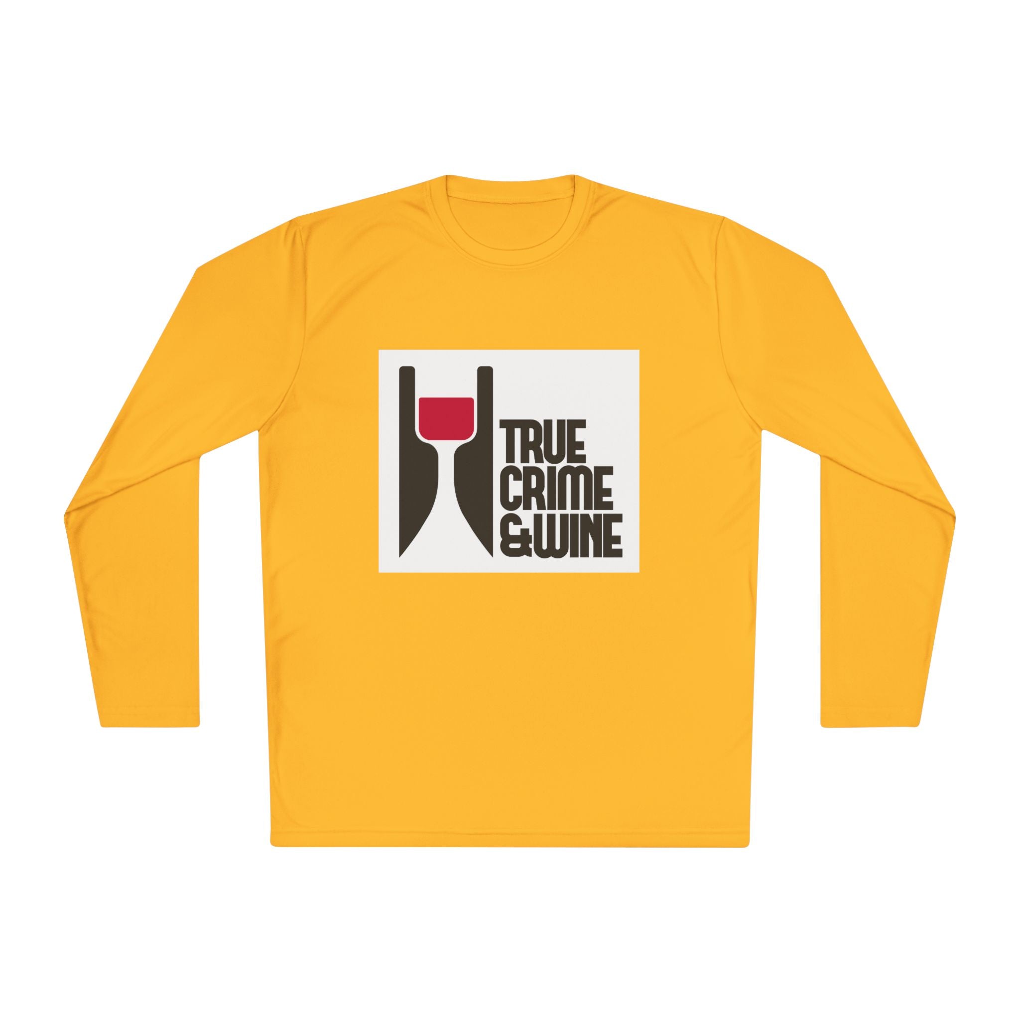True Crime & Wine Long Sleeve Tee, Unisex Tee for Wine Lovers, True Crime Fan Apparel, Gift for True Crime Lovers, Cozy Casual Wear