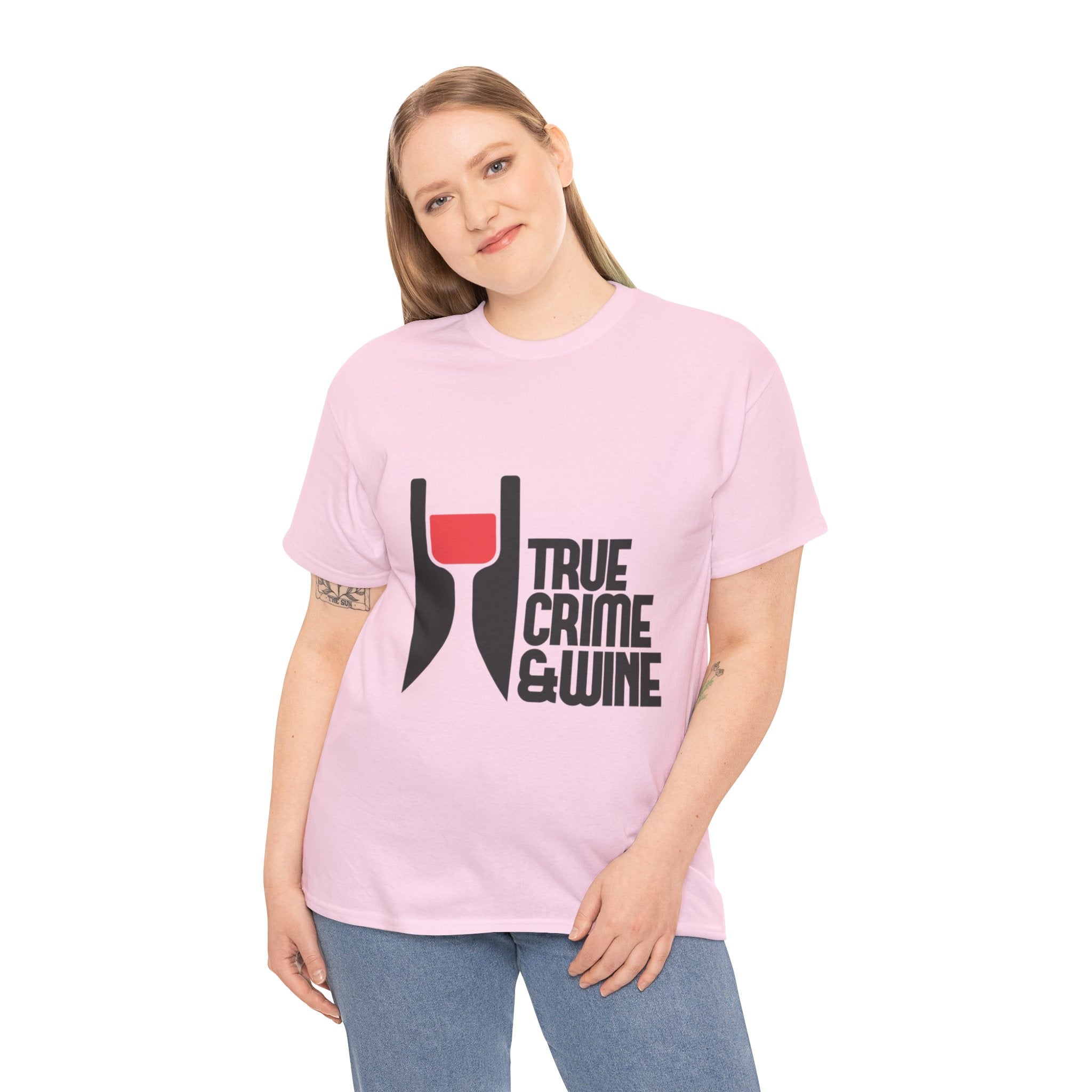 True Crime & Wine Unisex Cotton Tee, Funny Graphic Shirt for True Crime Lovers, Wine Enthusiast Gift, Casual Tee for Everyday Wear, [...]