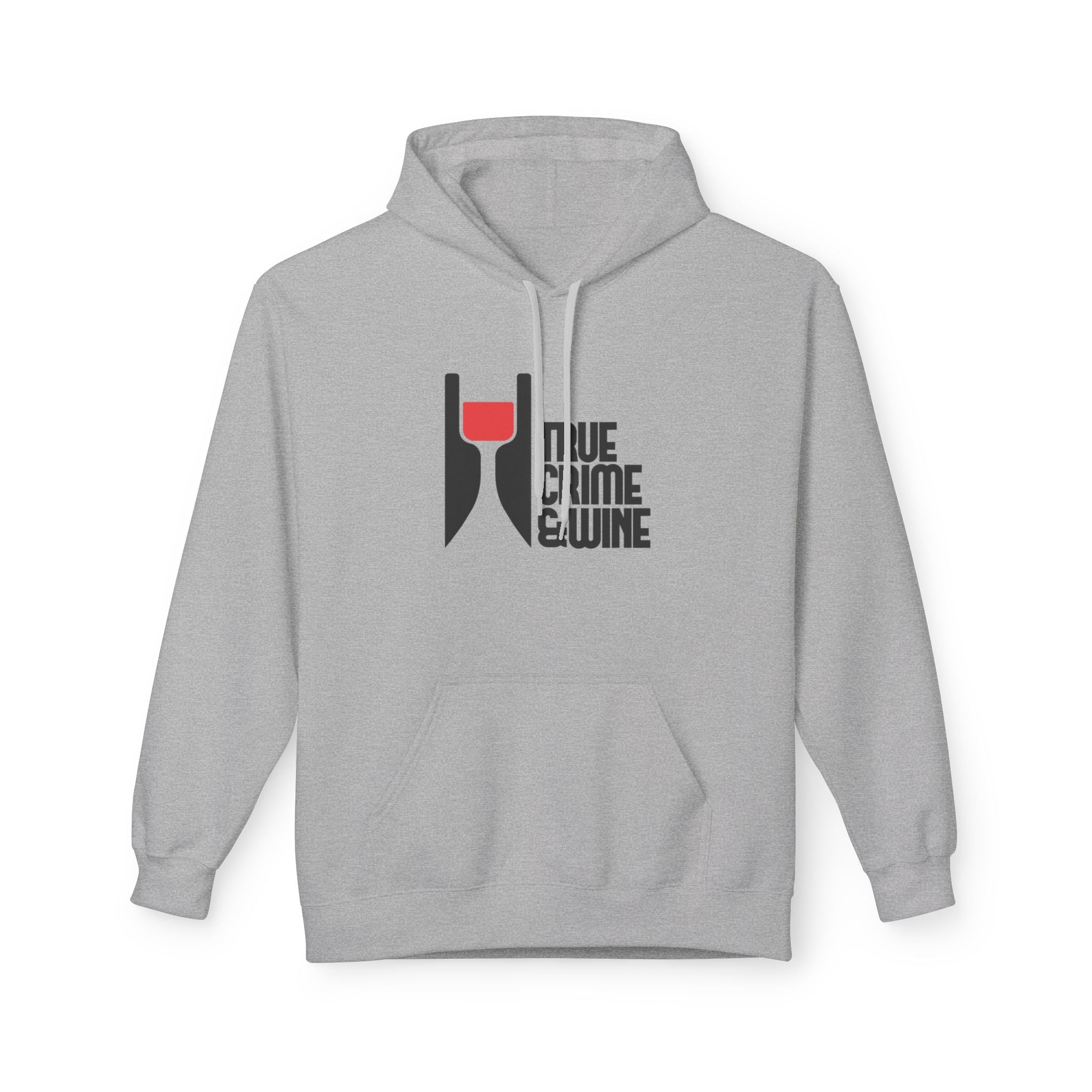 True Crime & Wine Hoodie - Cozy Unisex Fleece Sweatshirt for Wine Lovers, Perfect Gift for True Crime Fans, Casual Wear, Wine Night, [...]