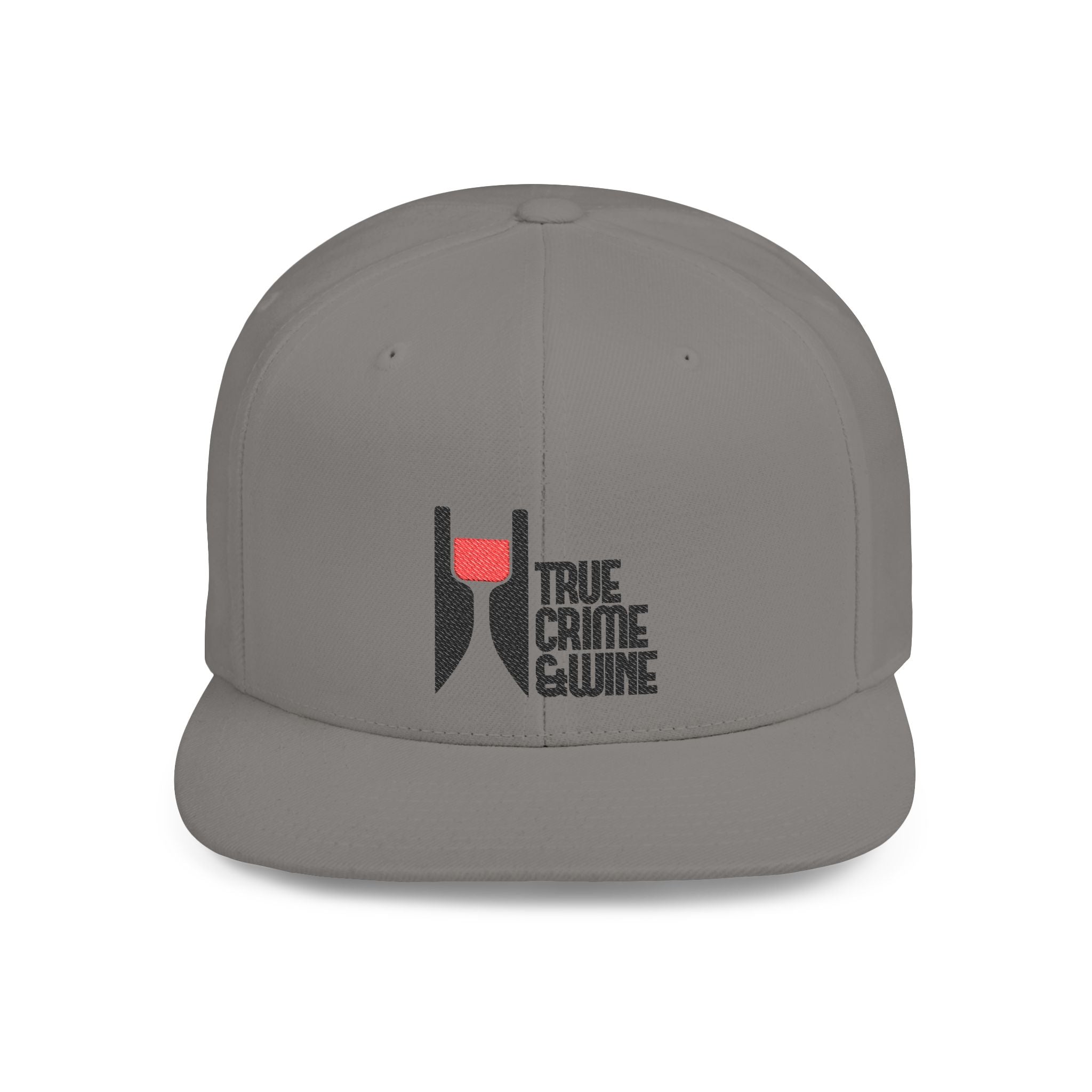 True Crime Enthusiast Flat Bill Snapback Cap - Trendy Hat for Fans, Gift for Him/Her, Casual Wear, Festival Accessory, Cool Streetwear