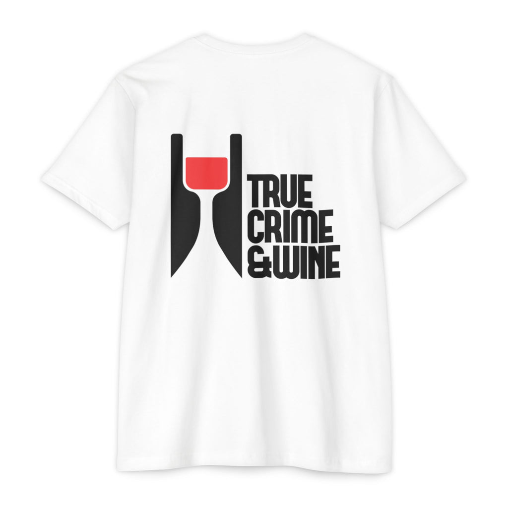 True Crime & Wine Unisex T-Shirt, Perfect Gift for True Crime Fans, Wine Lovers, Cozy Nights In, Casual Wear, Unique Graphic Tee
