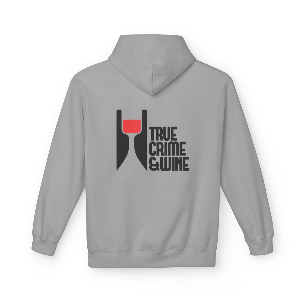 True Crime & Wine Hoodie - Cozy Unisex Fleece Sweatshirt for Wine Lovers, Perfect Gift for True Crime Fans, Casual Wear, Wine Night, [...]