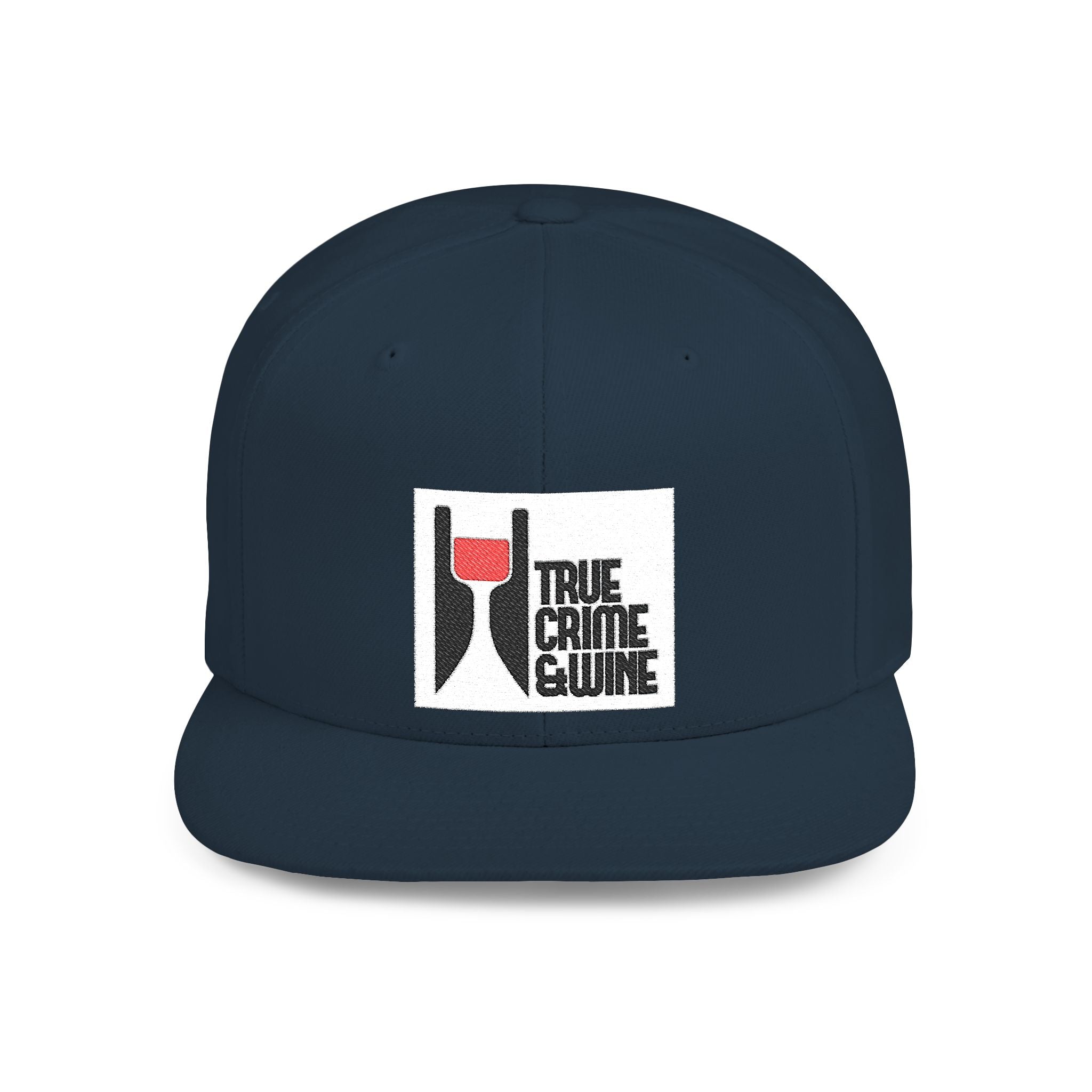 True Crime Enthusiast Flat Bill Snapback Cap - Trendy Hat for Fans, Gift for Him/Her, Casual Wear, Festival Accessory, Cool Streetwear