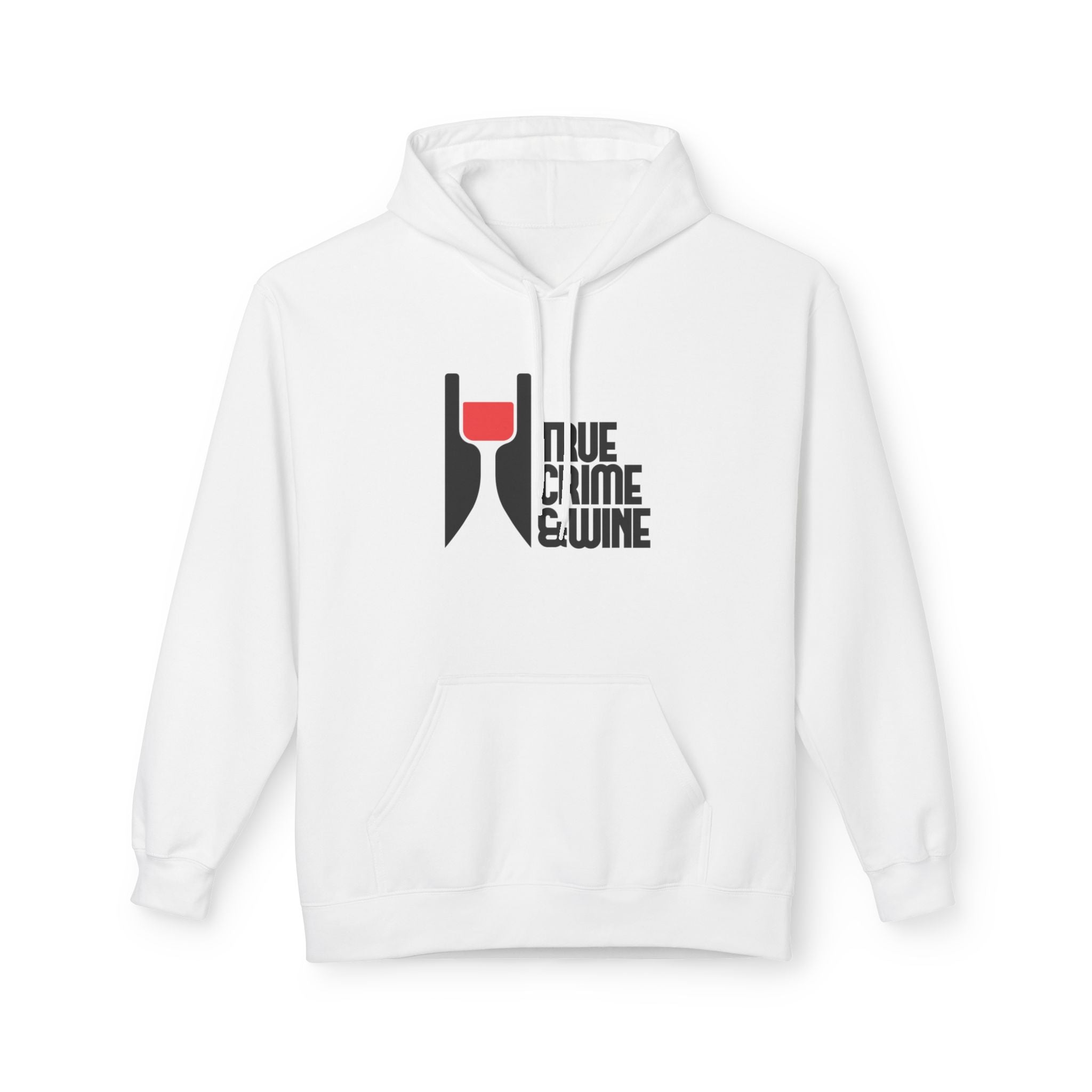 True Crime & Wine Hoodie - Cozy Unisex Fleece Sweatshirt for Wine Lovers, Perfect Gift for True Crime Fans, Casual Wear, Wine Night, [...]