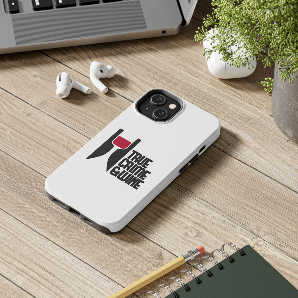 True Crime & Wine Tough Phone Case, Durable Smartphone Cover, Gift for True Crime Lovers, Protective Phone Accessory, Unique Design [...]