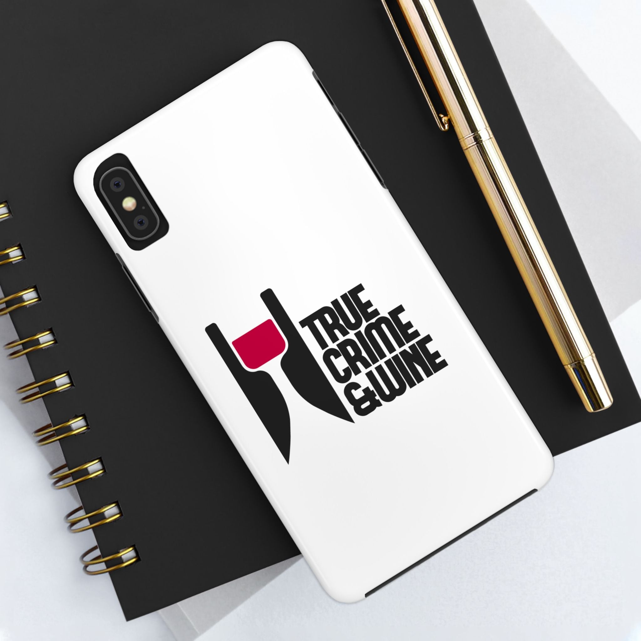 True Crime & Wine Tough Phone Case, Durable Smartphone Cover, Gift for True Crime Lovers, Protective Phone Accessory, Unique Design [...]
