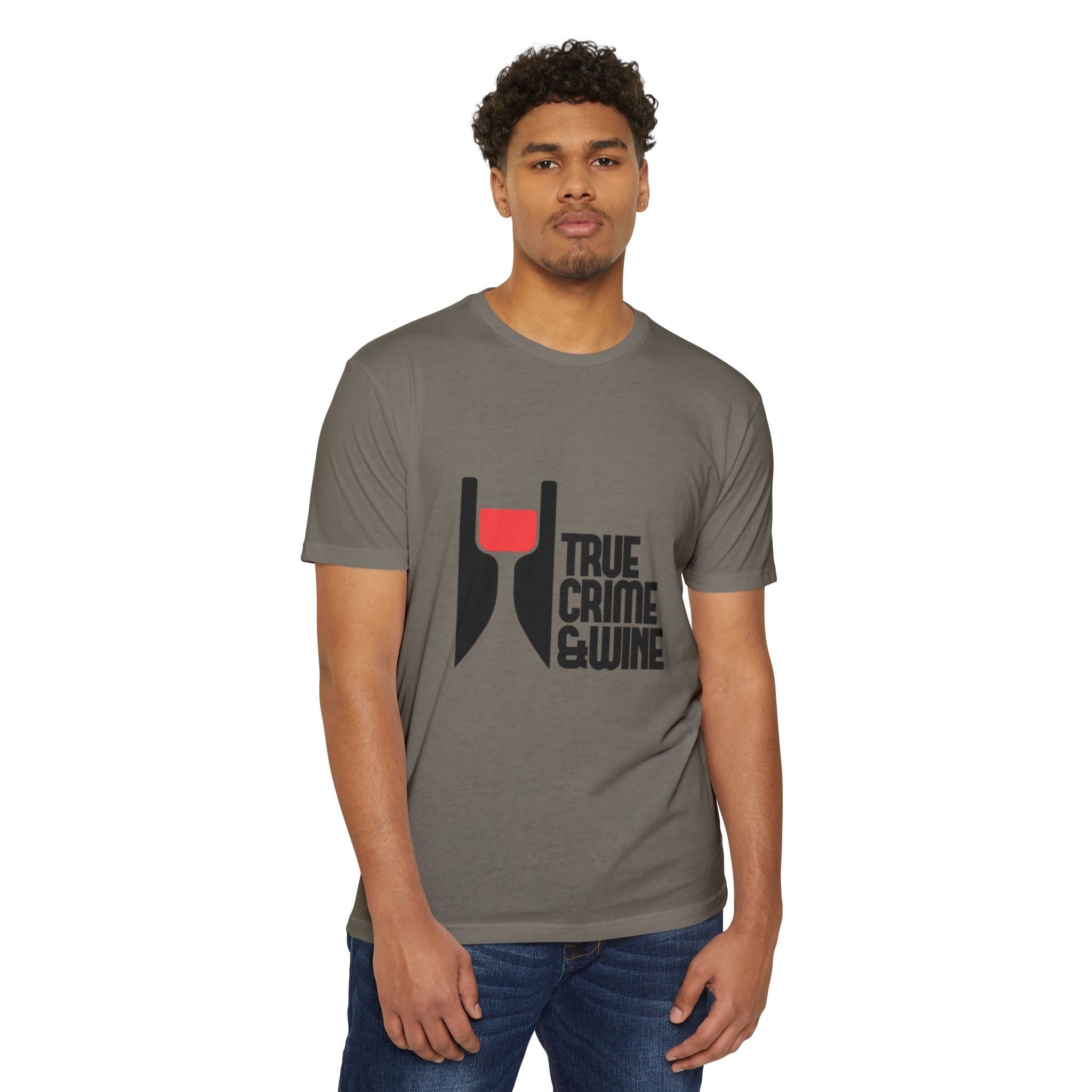 True Crime & Wine Unisex T-Shirt, Perfect Gift for True Crime Fans, Wine Lovers, Cozy Nights In, Casual Wear, Unique Graphic Tee