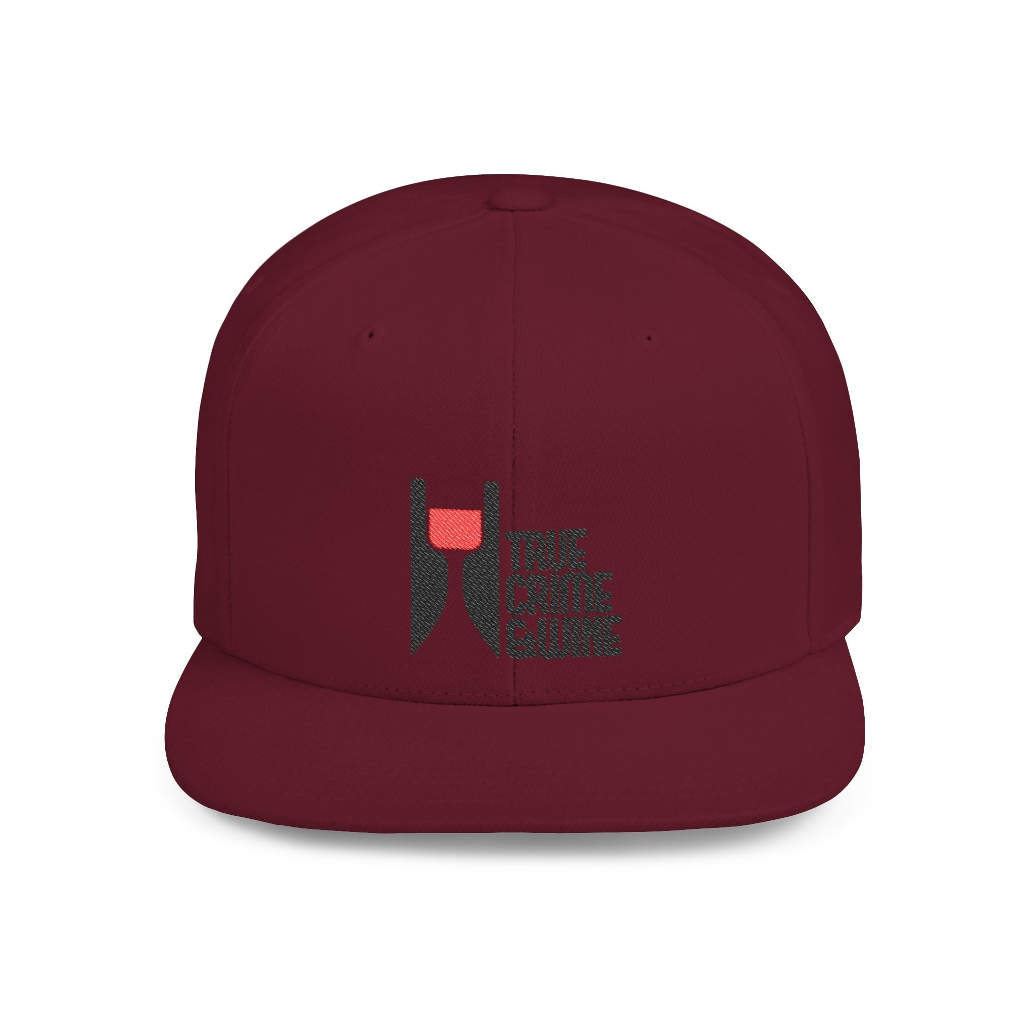 True Crime Enthusiast Flat Bill Snapback Cap - Trendy Hat for Fans, Gift for Him/Her, Casual Wear, Festival Accessory, Cool Streetwear