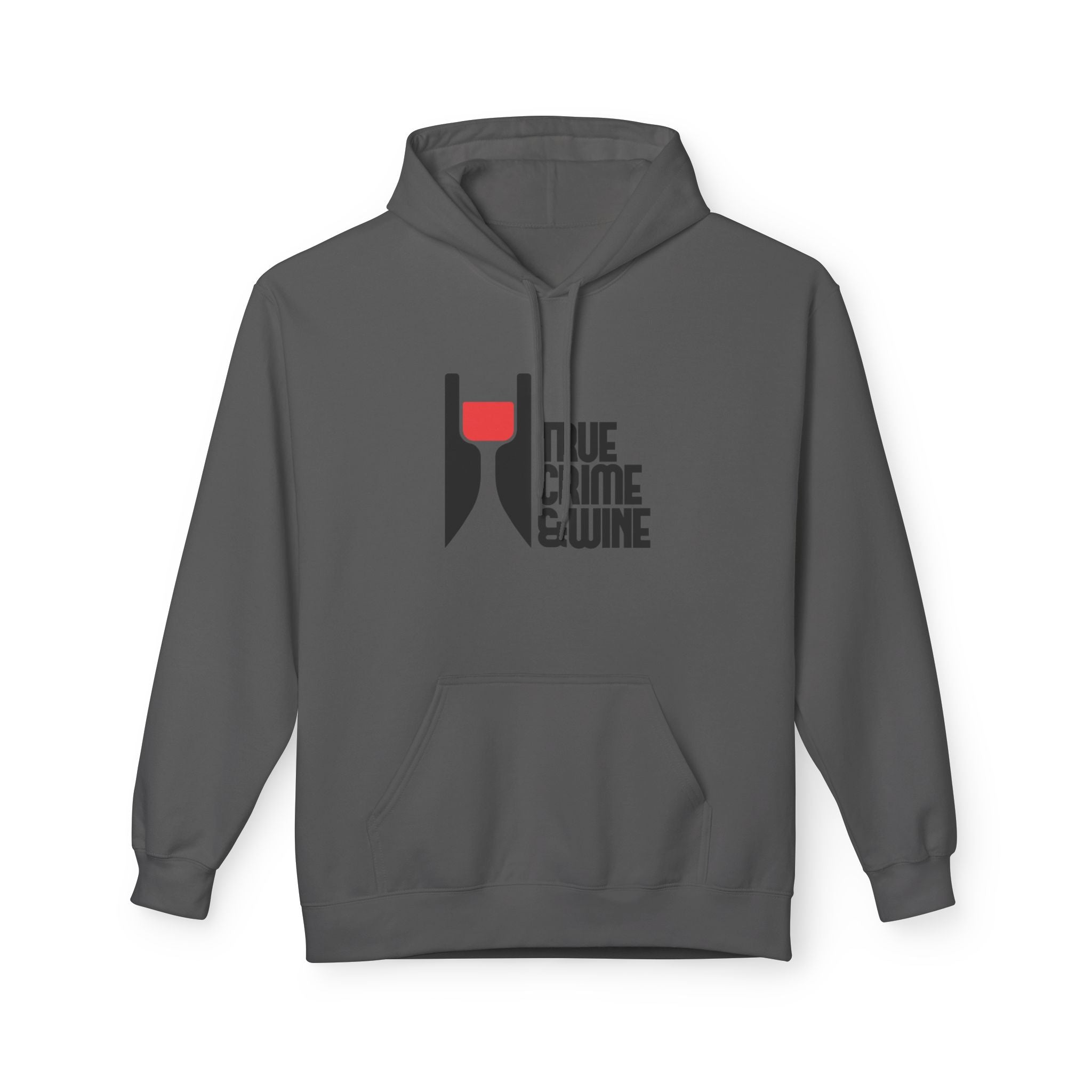 True Crime & Wine Hoodie - Cozy Unisex Fleece Sweatshirt for Wine Lovers, Perfect Gift for True Crime Fans, Casual Wear, Wine Night, [...]