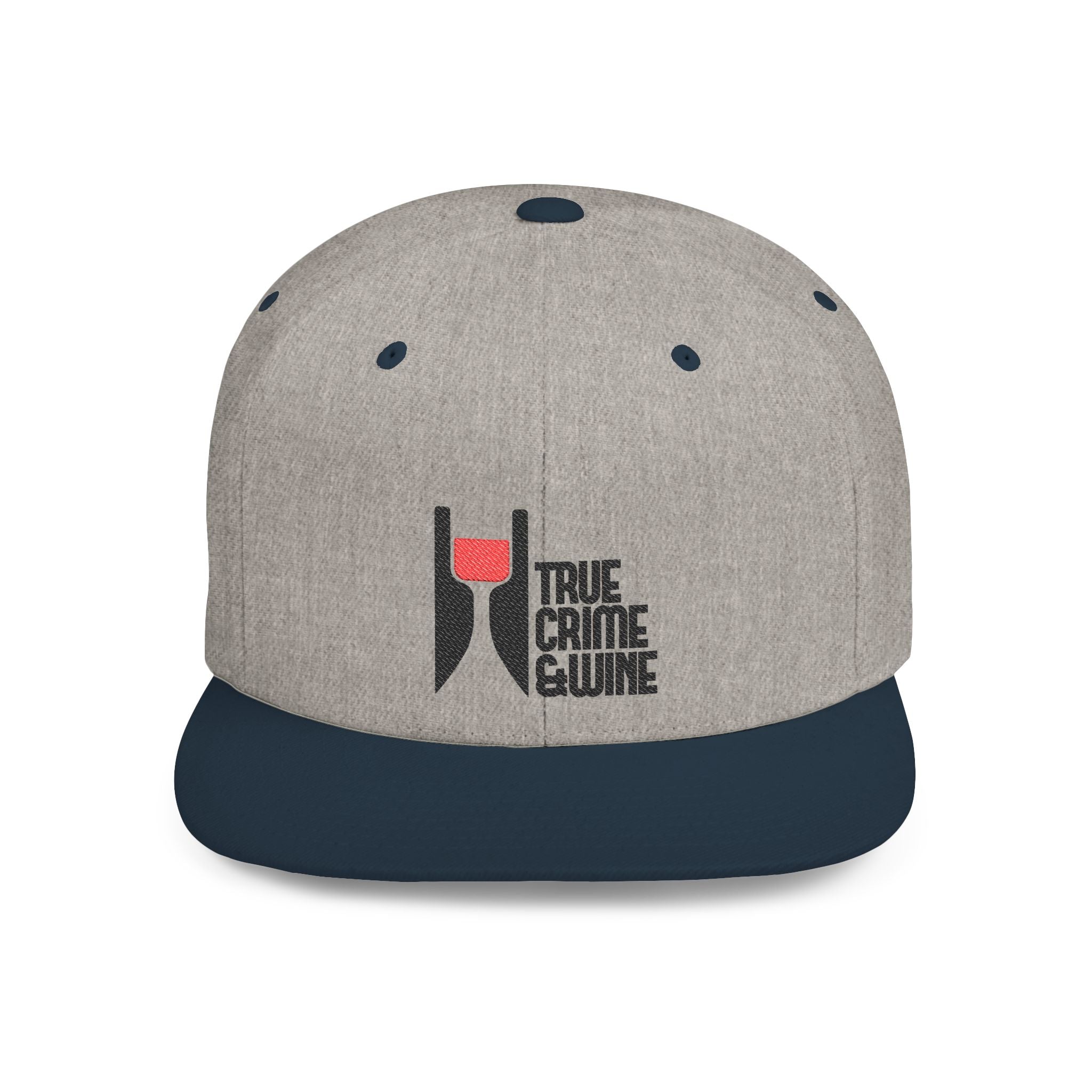 True Crime Enthusiast Flat Bill Snapback Cap - Trendy Hat for Fans, Gift for Him/Her, Casual Wear, Festival Accessory, Cool Streetwear