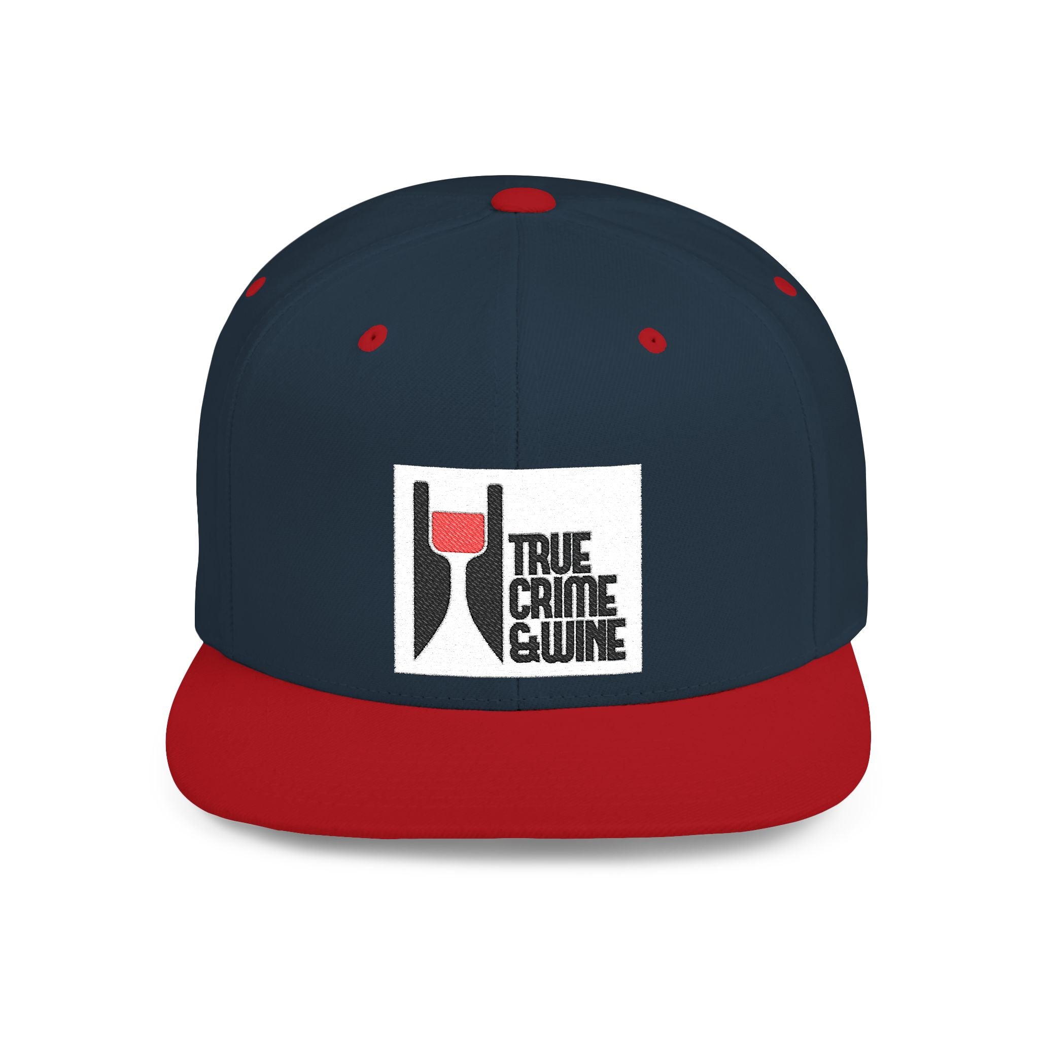 True Crime Enthusiast Flat Bill Snapback Cap - Trendy Hat for Fans, Gift for Him/Her, Casual Wear, Festival Accessory, Cool Streetwear