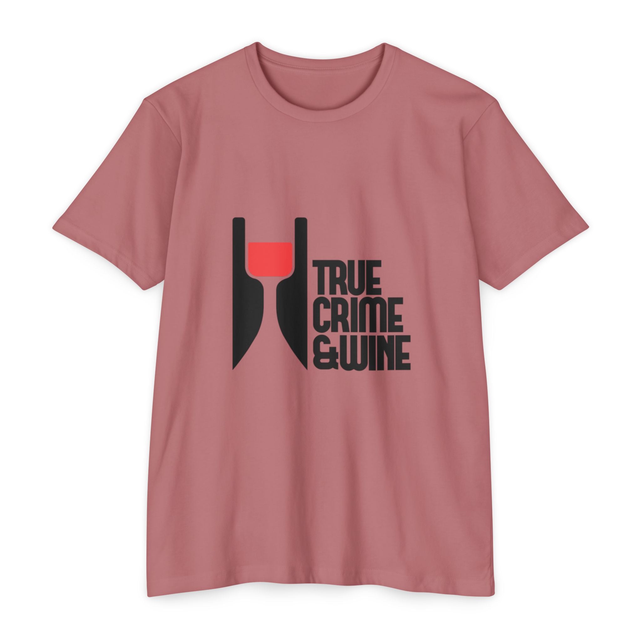 True Crime & Wine Unisex T-Shirt, Perfect Gift for True Crime Fans, Wine Lovers, Cozy Nights In, Casual Wear, Unique Graphic Tee