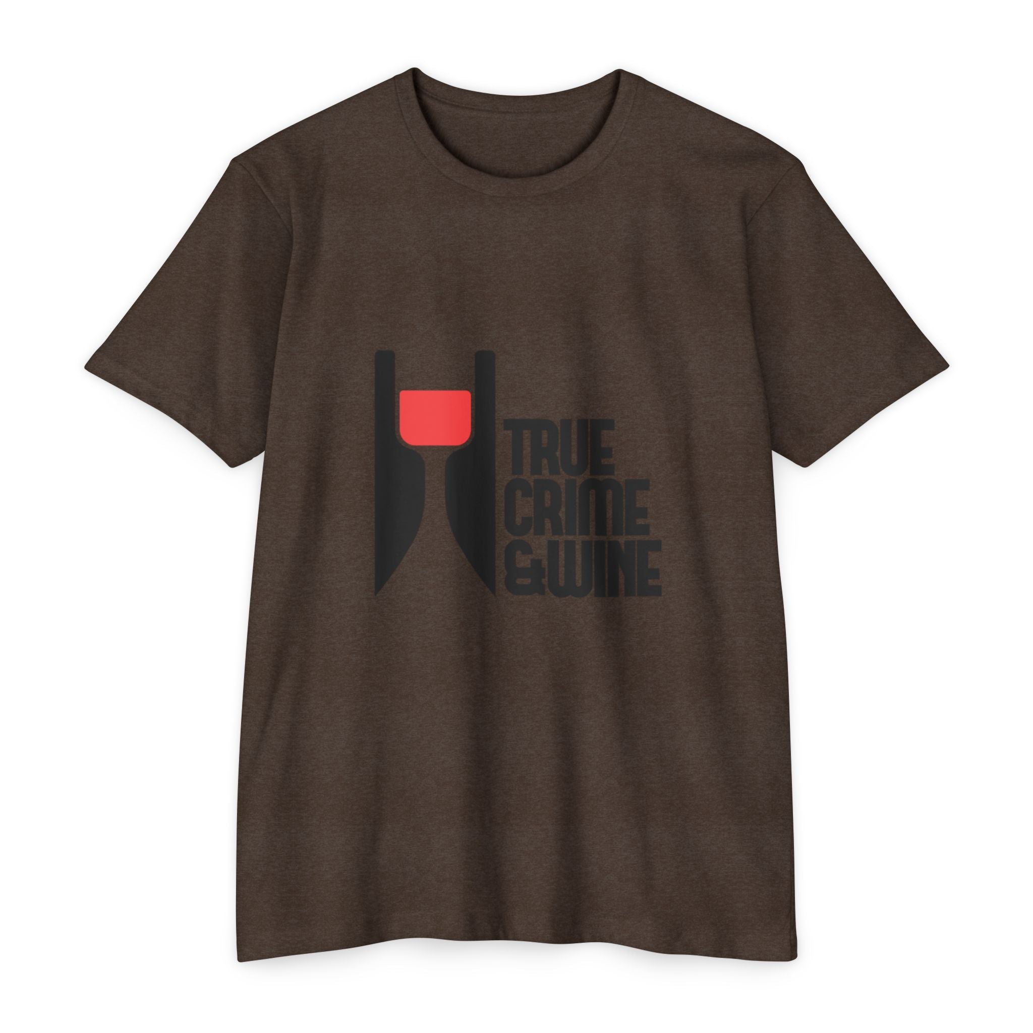 True Crime & Wine Unisex T-Shirt, Perfect Gift for True Crime Fans, Wine Lovers, Cozy Nights In, Casual Wear, Unique Graphic Tee