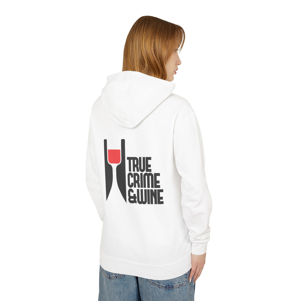 True Crime & Wine Unisex Lightweight Hooded Sweatshirt