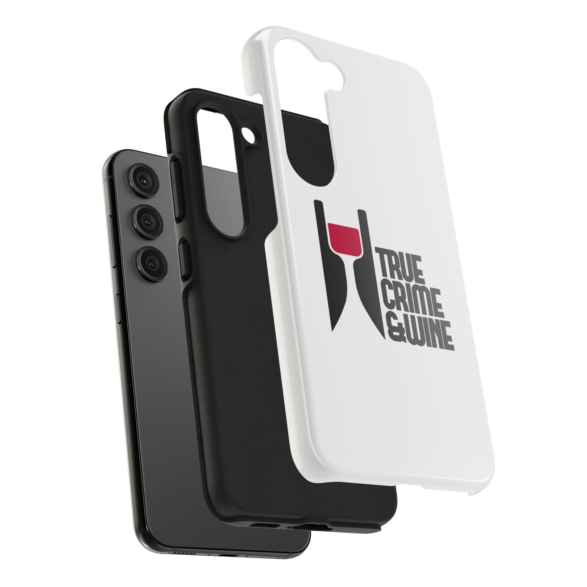 True Crime & Wine Tough Phone Case, Durable Smartphone Cover, Gift for True Crime Lovers, Protective Phone Accessory, Unique Design [...]