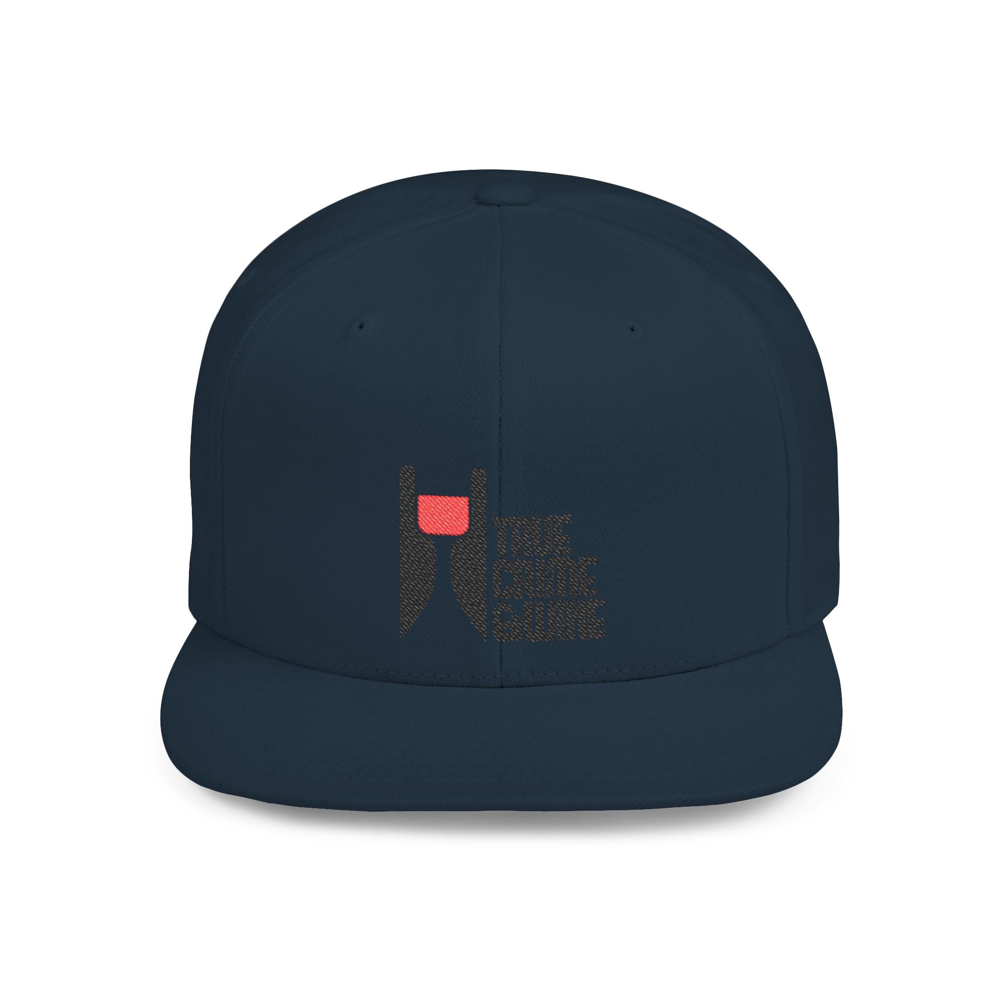 True Crime Enthusiast Flat Bill Snapback Cap - Trendy Hat for Fans, Gift for Him/Her, Casual Wear, Festival Accessory, Cool Streetwear