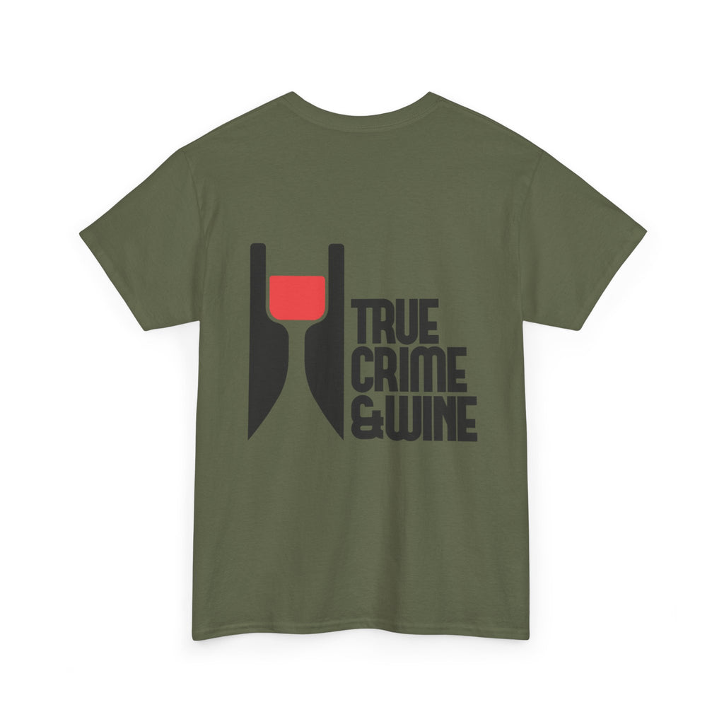 True Crime & Wine Unisex Cotton Tee, Funny Graphic Shirt for True Crime Lovers, Wine Enthusiast Gift, Casual Tee for Everyday Wear, [...]