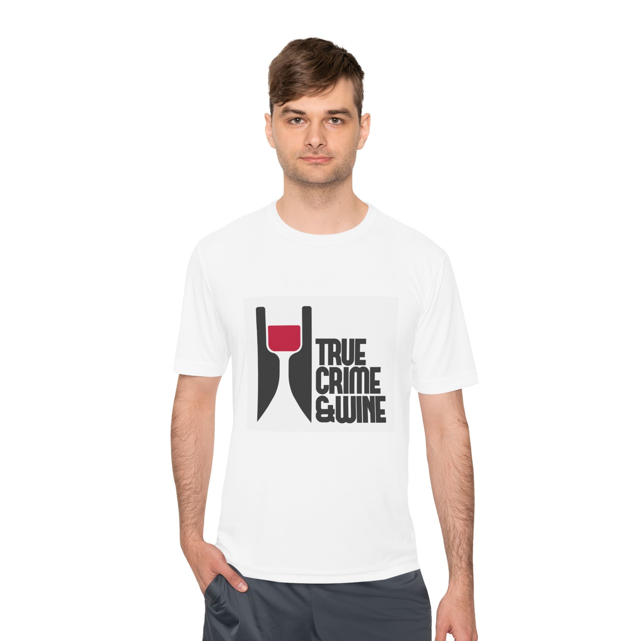 True Crime & Wine Unisex Moisture Wicking Tee, Perfect for True Crime Lovers, Wine Enthusiasts, Gifts for Friends, Casual Wear, Date [...]