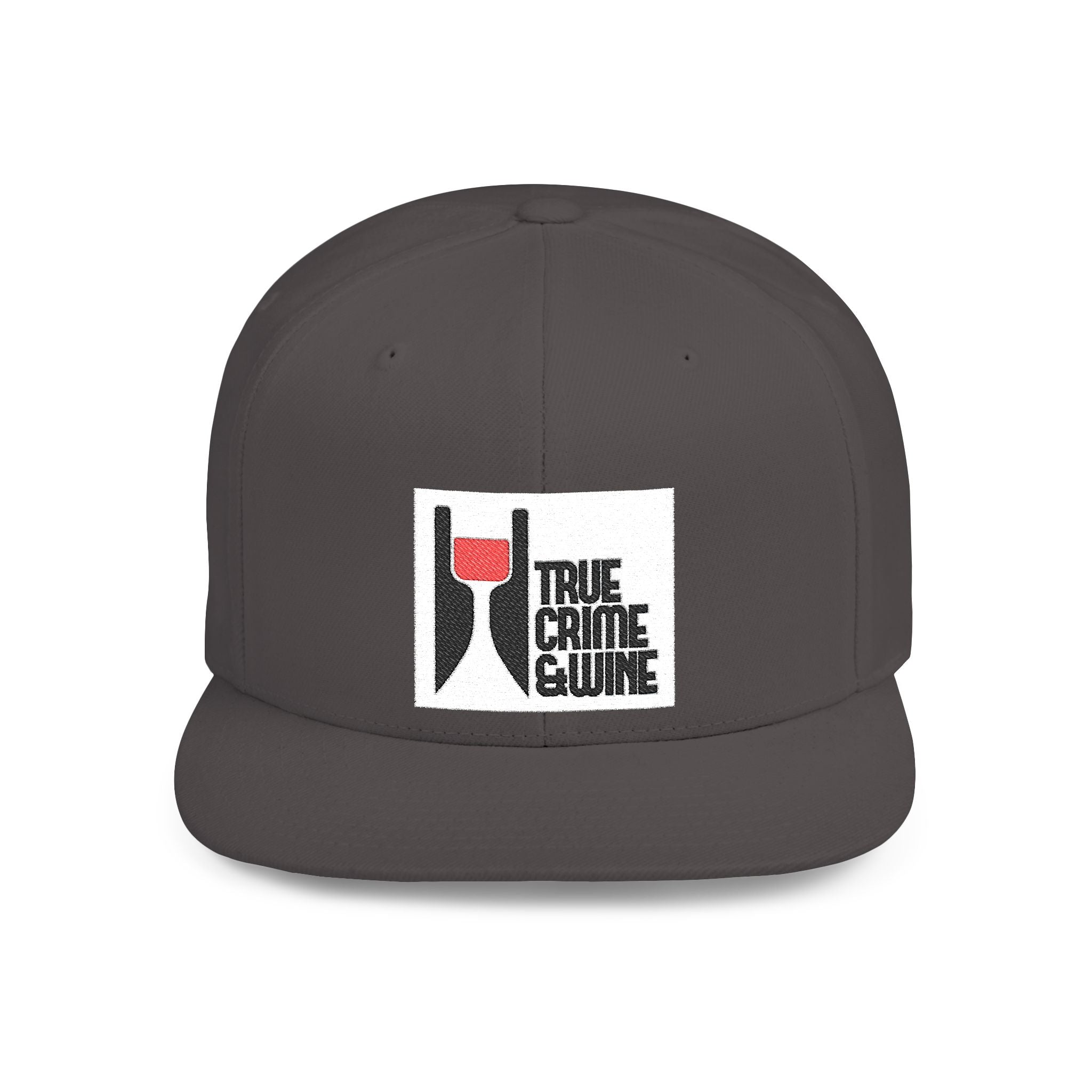 True Crime Enthusiast Flat Bill Snapback Cap - Trendy Hat for Fans, Gift for Him/Her, Casual Wear, Festival Accessory, Cool Streetwear