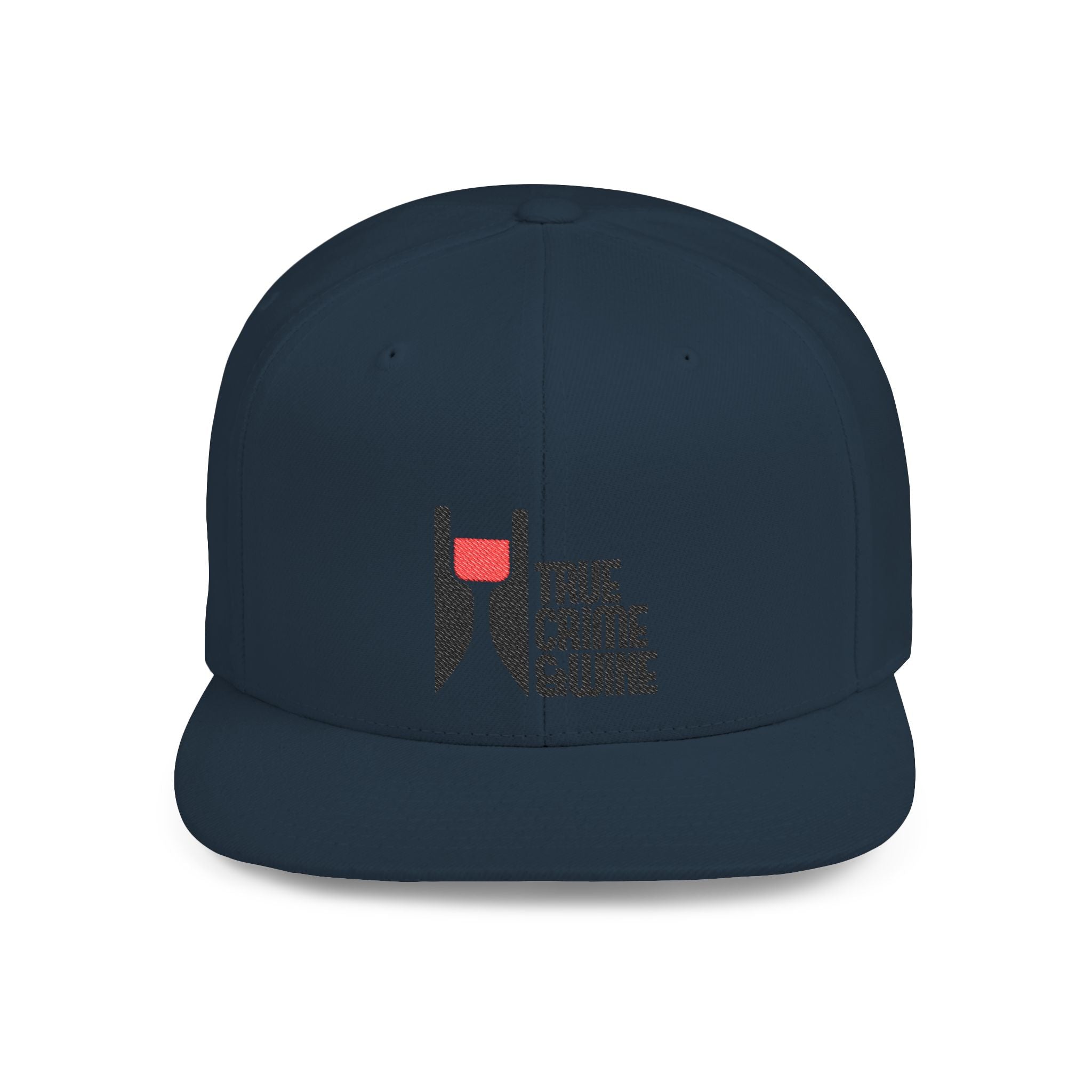 True Crime Enthusiast Flat Bill Snapback Cap - Trendy Hat for Fans, Gift for Him/Her, Casual Wear, Festival Accessory, Cool Streetwear