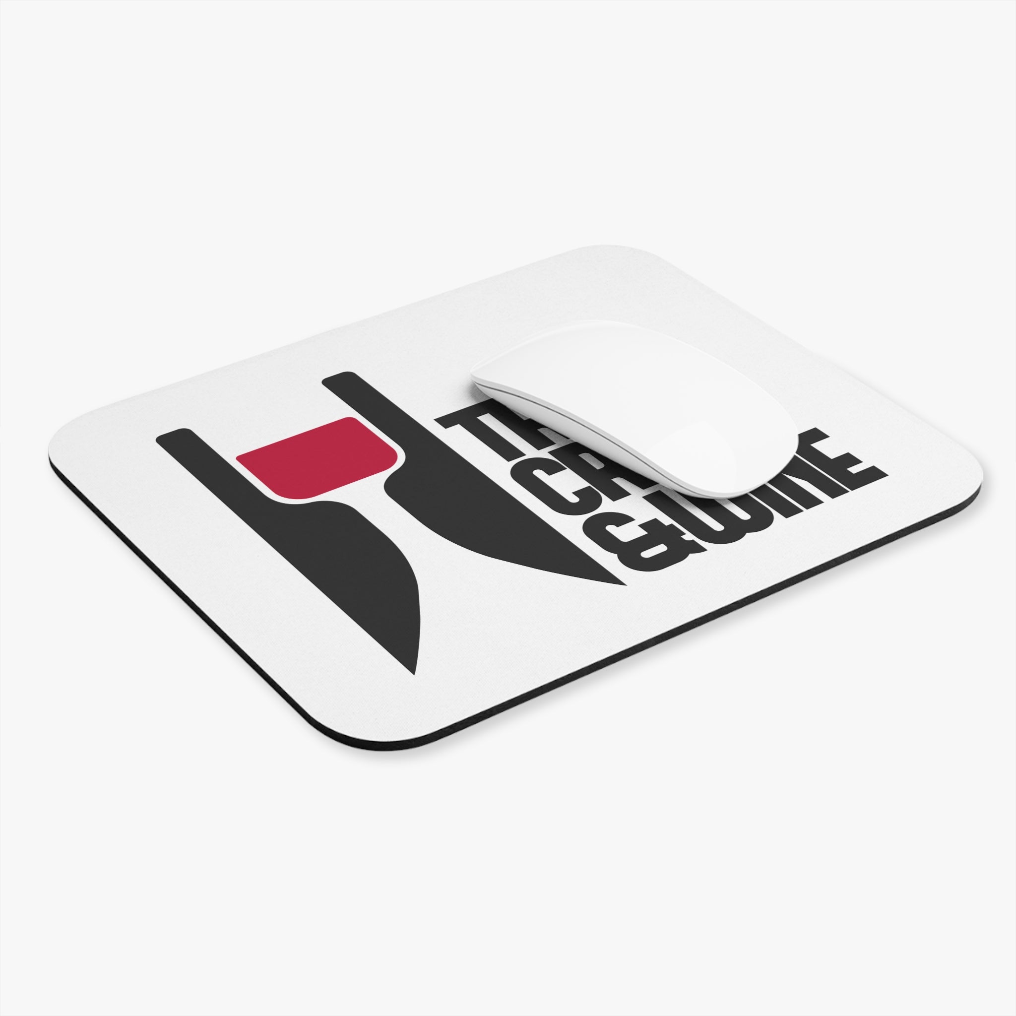 True Crime & Wine Mouse Pad, Gift for True Crime Lovers