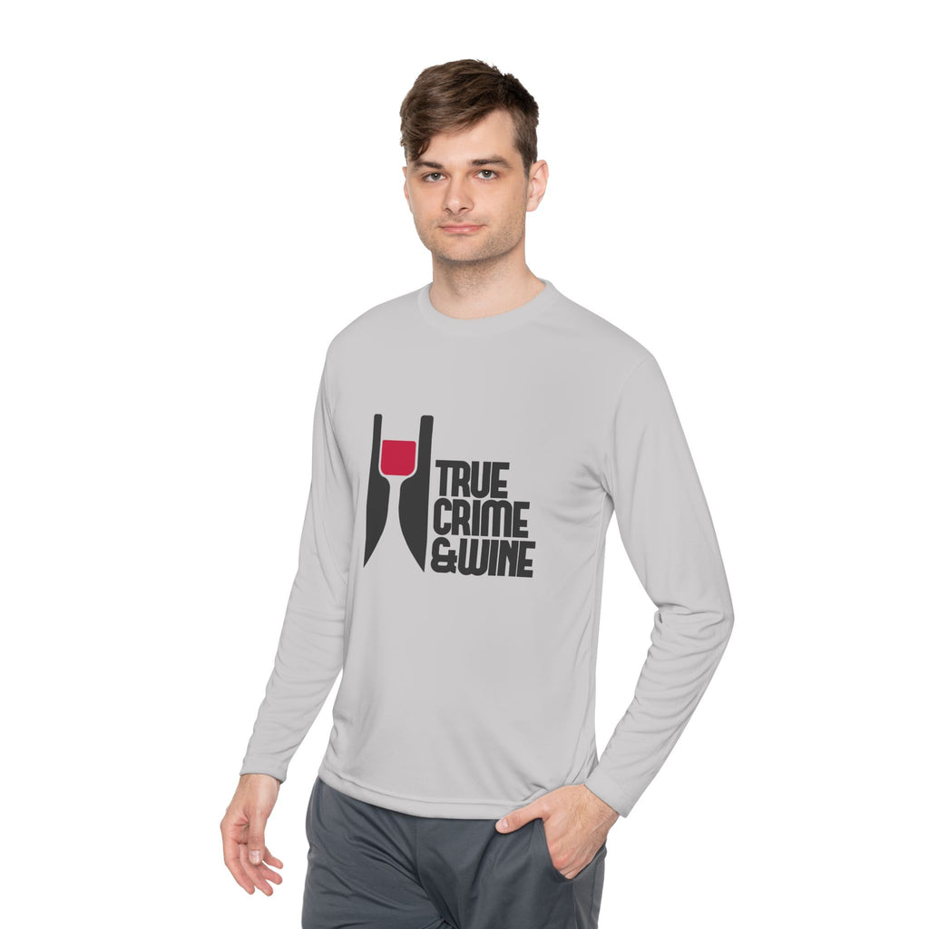 True Crime & Wine Long Sleeve Tee, Unisex Tee for Wine Lovers, True Crime Fan Apparel, Gift for True Crime Lovers, Cozy Casual Wear