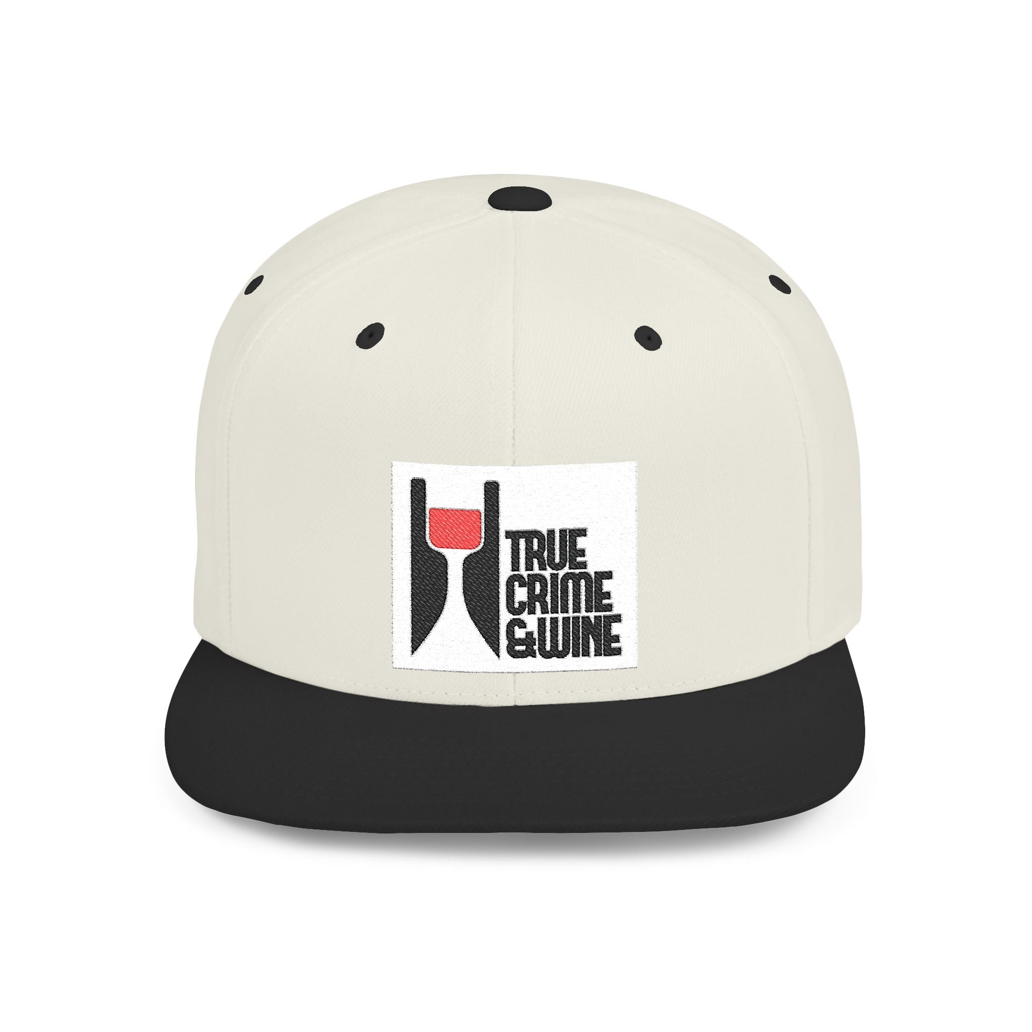 True Crime Enthusiast Flat Bill Snapback Cap - Trendy Hat for Fans, Gift for Him/Her, Casual Wear, Festival Accessory, Cool Streetwear