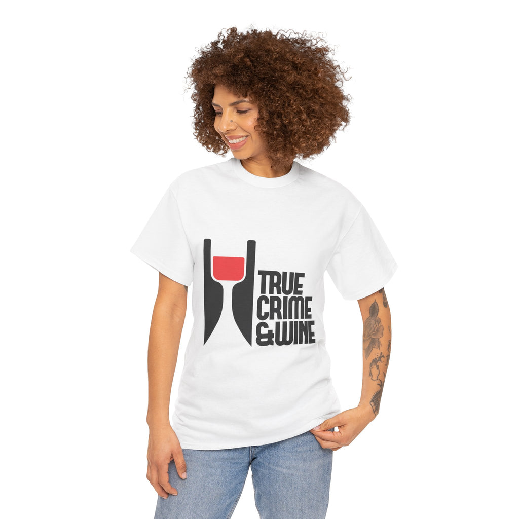 True Crime & Wine Unisex Cotton Tee, Funny Graphic Shirt for True Crime Lovers, Wine Enthusiast Gift, Casual Tee for Everyday Wear, [...]