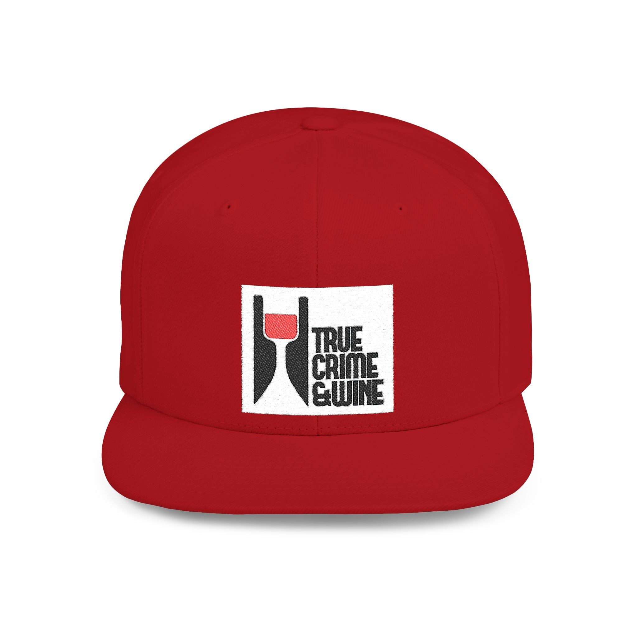 True Crime Enthusiast Flat Bill Snapback Cap - Trendy Hat for Fans, Gift for Him/Her, Casual Wear, Festival Accessory, Cool Streetwear