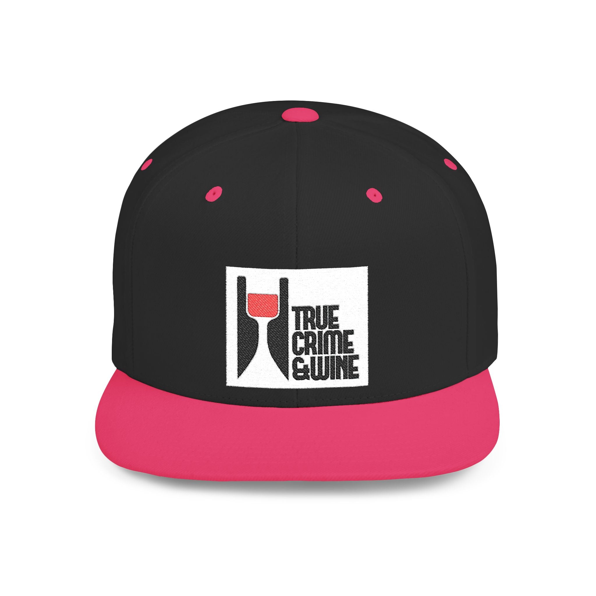 True Crime Enthusiast Flat Bill Snapback Cap - Trendy Hat for Fans, Gift for Him/Her, Casual Wear, Festival Accessory, Cool Streetwear