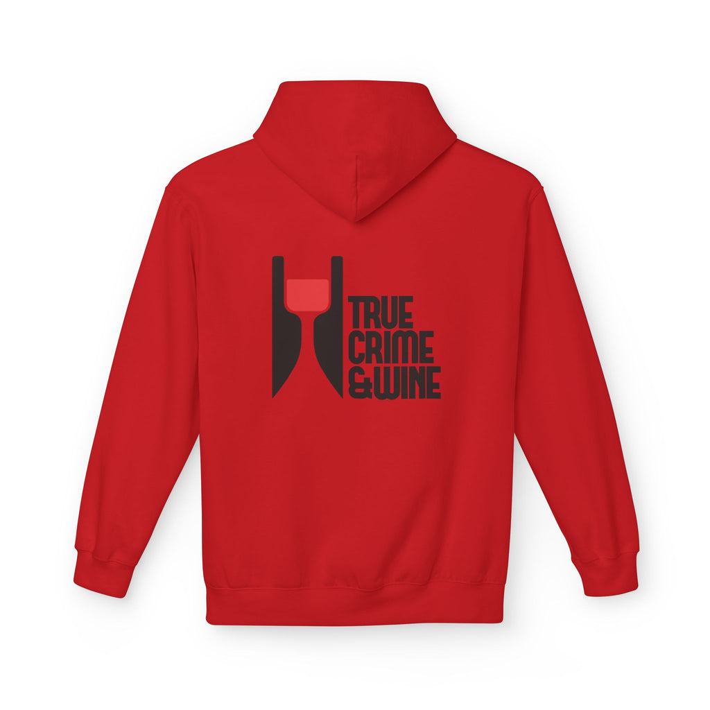 True Crime & Wine Hoodie - Cozy Unisex Fleece Sweatshirt for Wine Lovers, Perfect Gift for True Crime Fans, Casual Wear, Wine Night, [...]