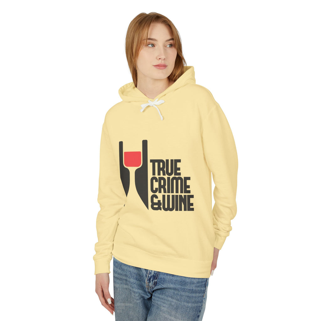 True Crime & Wine Unisex Lightweight Hooded Sweatshirt