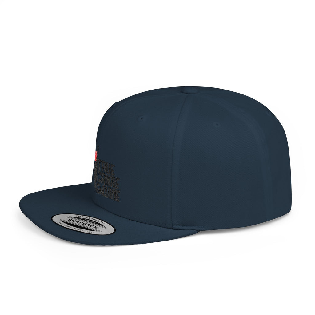 True Crime Enthusiast Flat Bill Snapback Cap - Trendy Hat for Fans, Gift for Him/Her, Casual Wear, Festival Accessory, Cool Streetwear