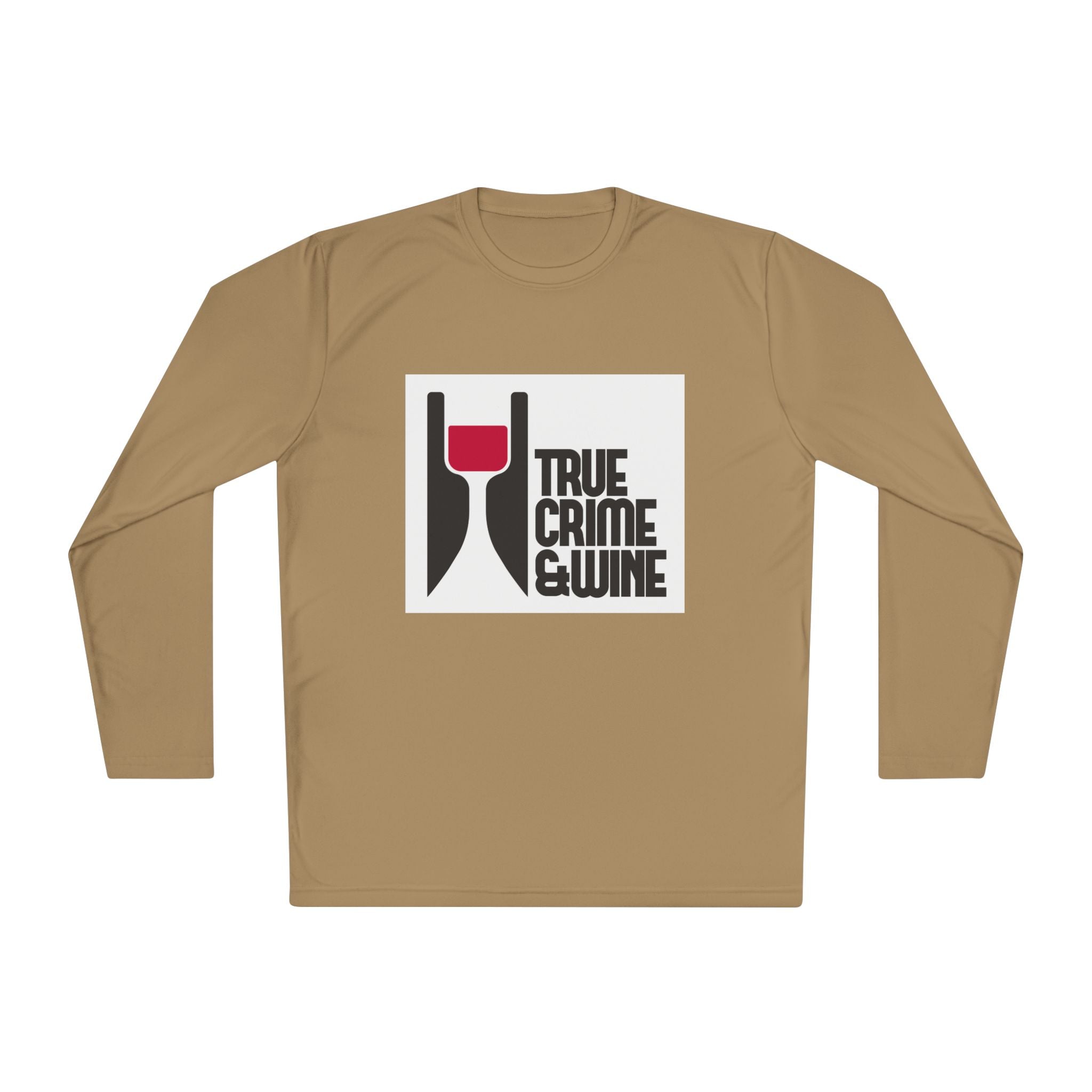 True Crime & Wine Long Sleeve Tee, Unisex Tee for Wine Lovers, True Crime Fan Apparel, Gift for True Crime Lovers, Cozy Casual Wear