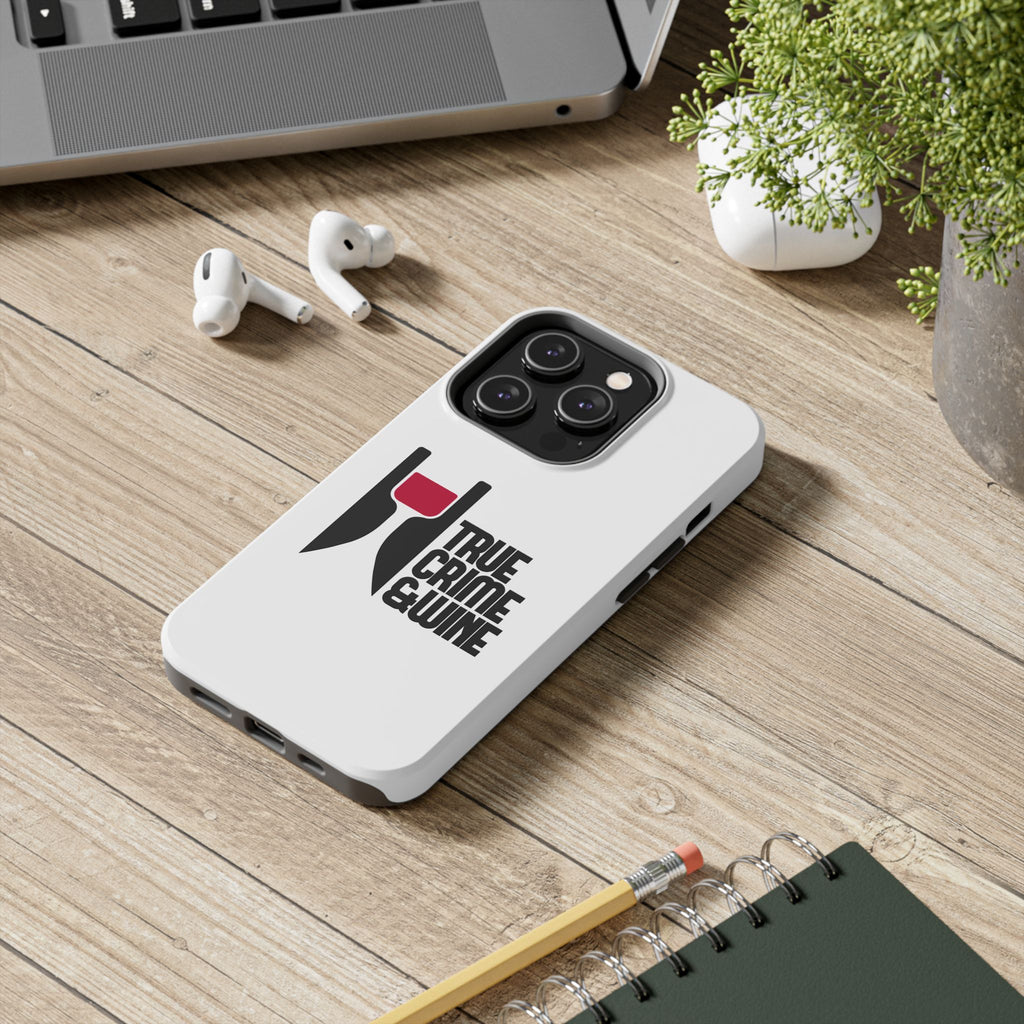 True Crime & Wine Tough Phone Case, Durable Smartphone Cover, Gift for True Crime Lovers, Protective Phone Accessory, Unique Design [...]