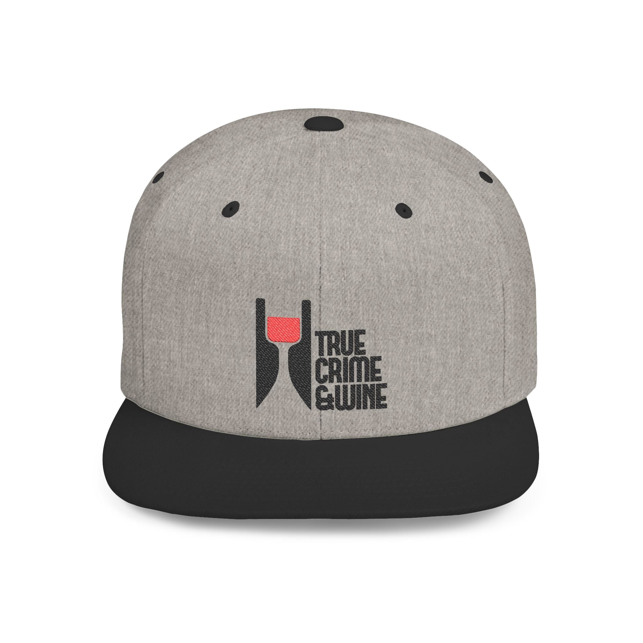 True Crime Enthusiast Flat Bill Snapback Cap - Trendy Hat for Fans, Gift for Him/Her, Casual Wear, Festival Accessory, Cool Streetwear