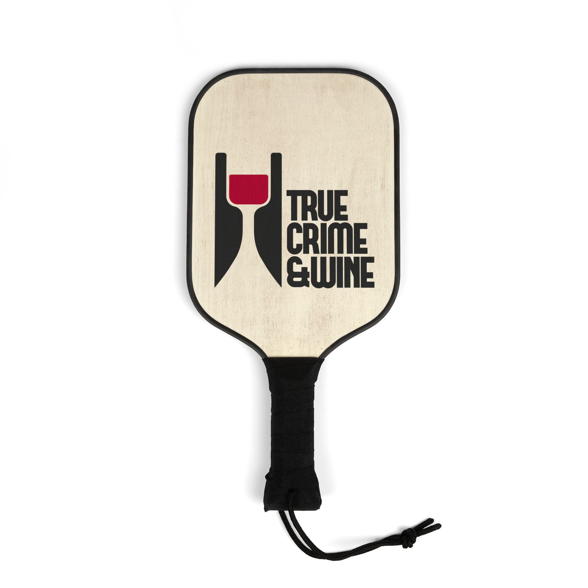 Pickleball Paddle Set, Fun Pickleball Gear, Unique Sports Gift, True Crime & Wine Design, Perfect for Game Night