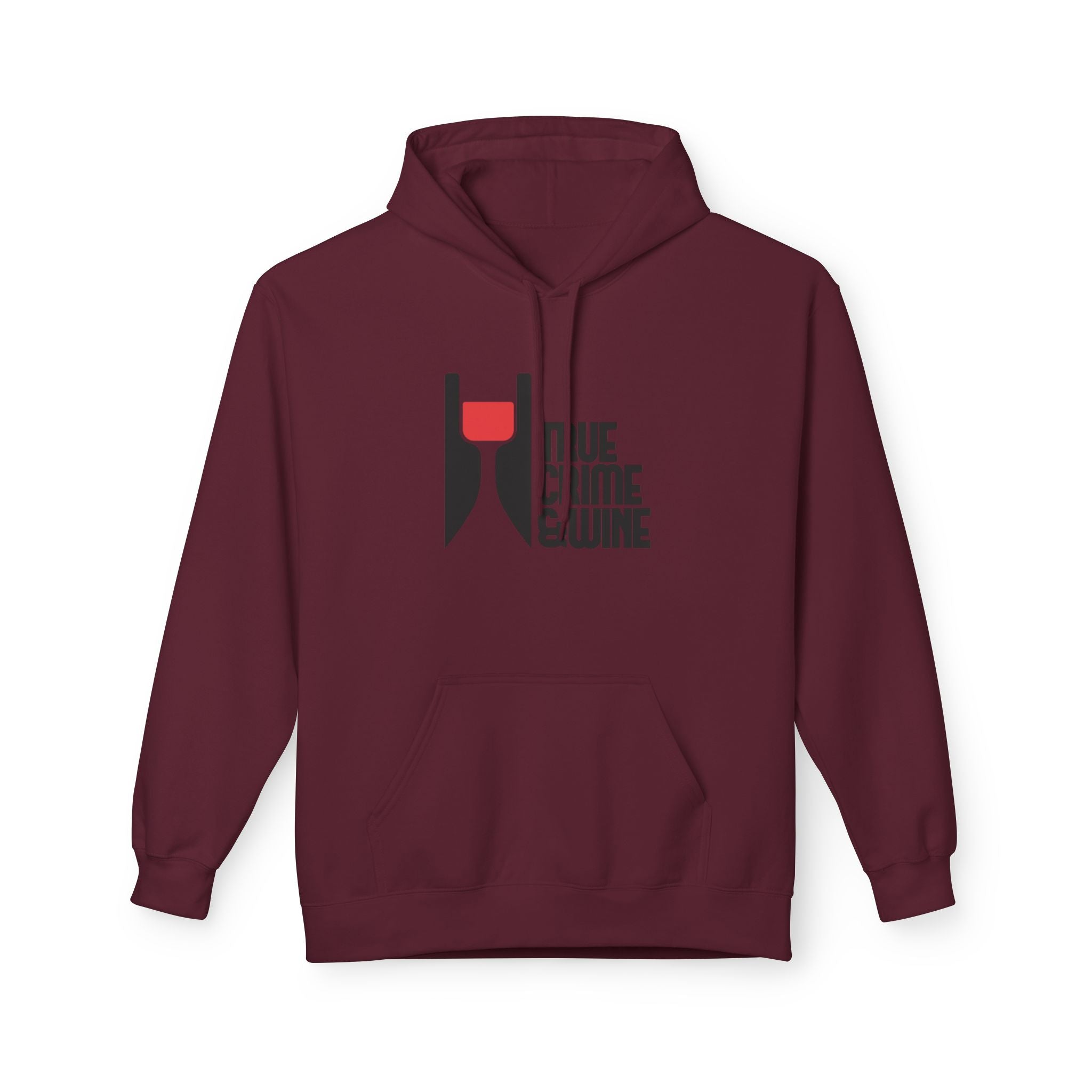 True Crime & Wine Hoodie - Cozy Unisex Fleece Sweatshirt for Wine Lovers, Perfect Gift for True Crime Fans, Casual Wear, Wine Night, [...]