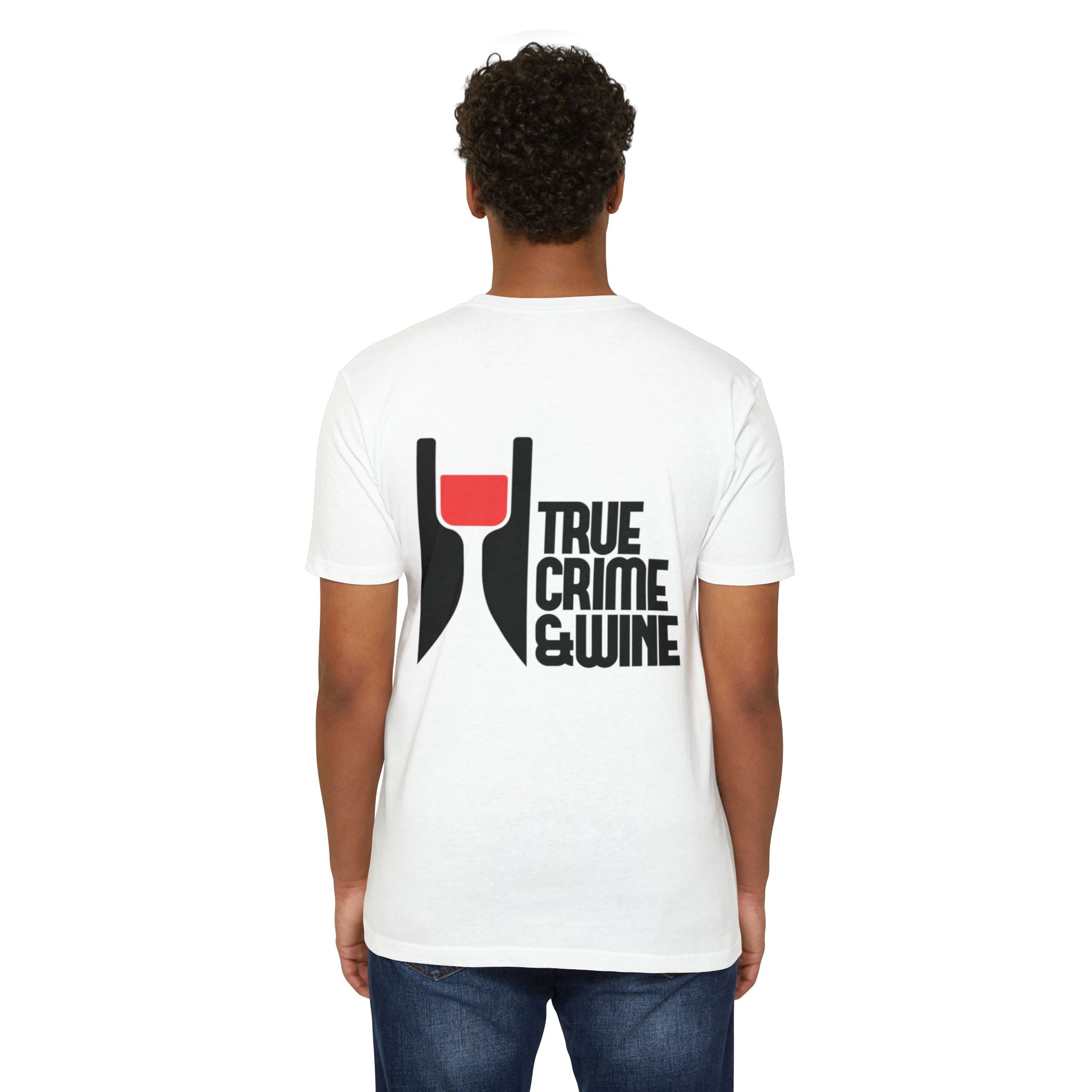 True Crime & Wine Unisex T-Shirt, Perfect Gift for True Crime Fans, Wine Lovers, Cozy Nights In, Casual Wear, Unique Graphic Tee